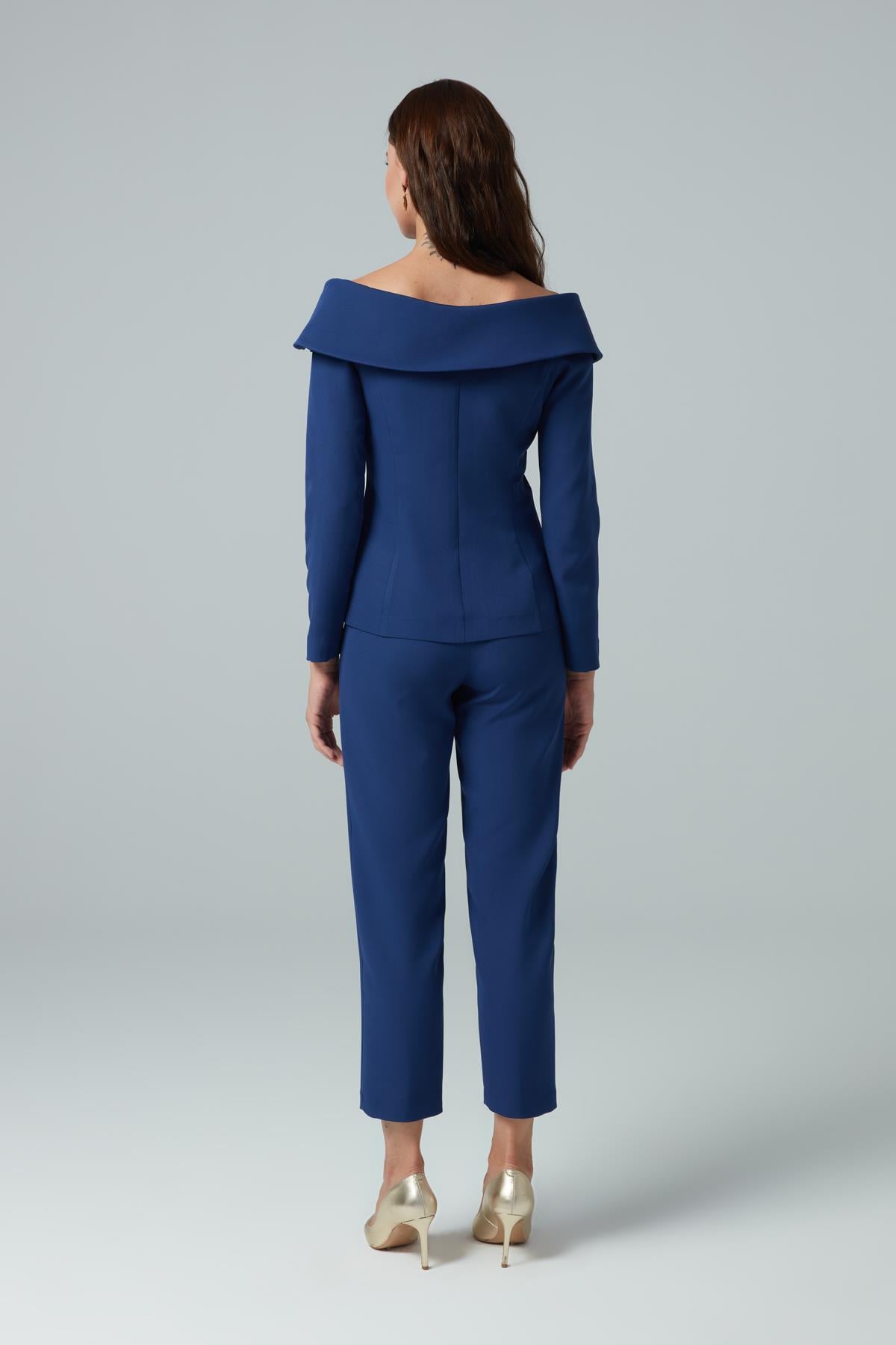 Natali Jacket Indigo-Modalody-Plus Size Jackets