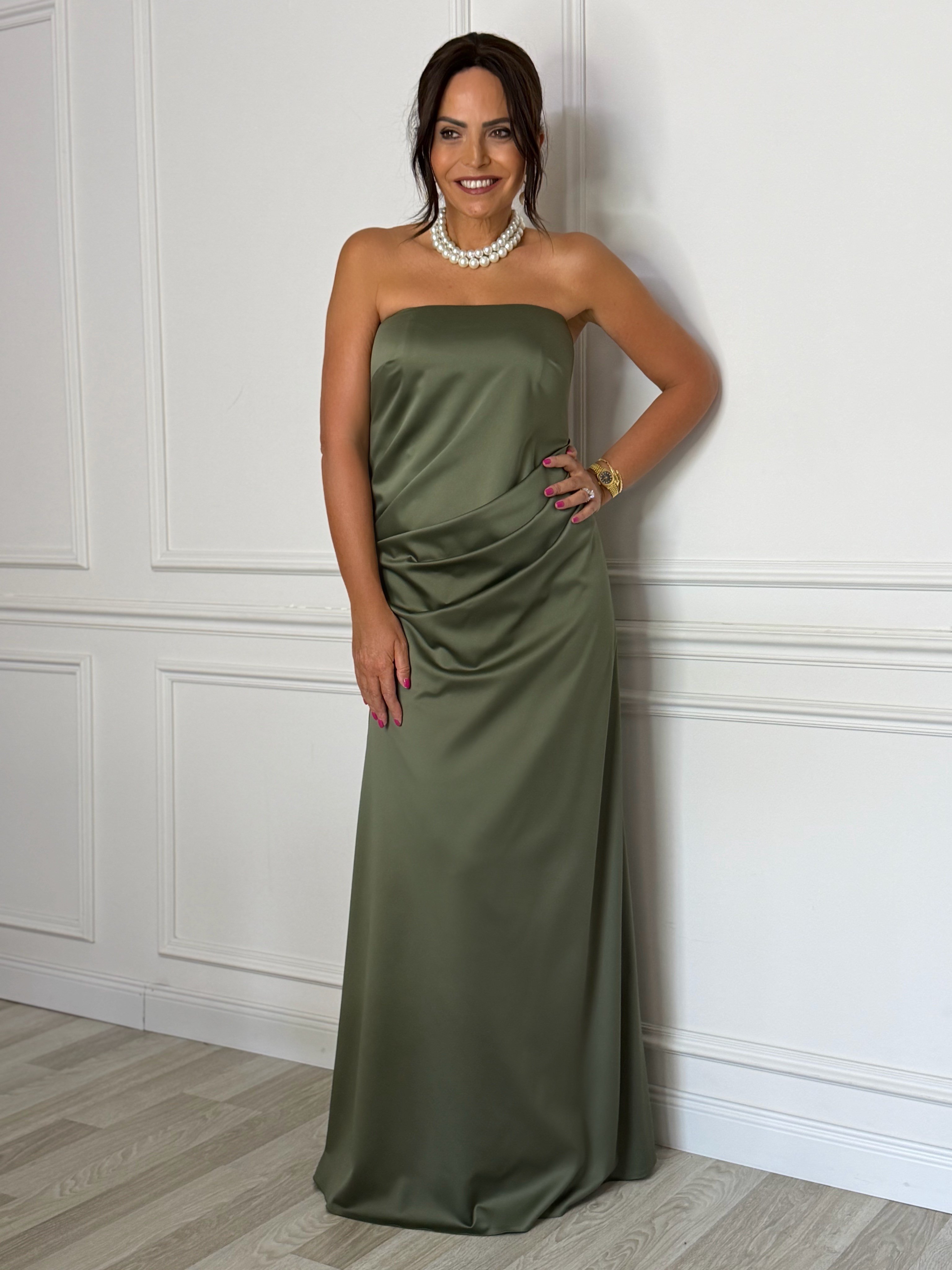 Nora Elbise Haki-Modalody-Evening Dresses