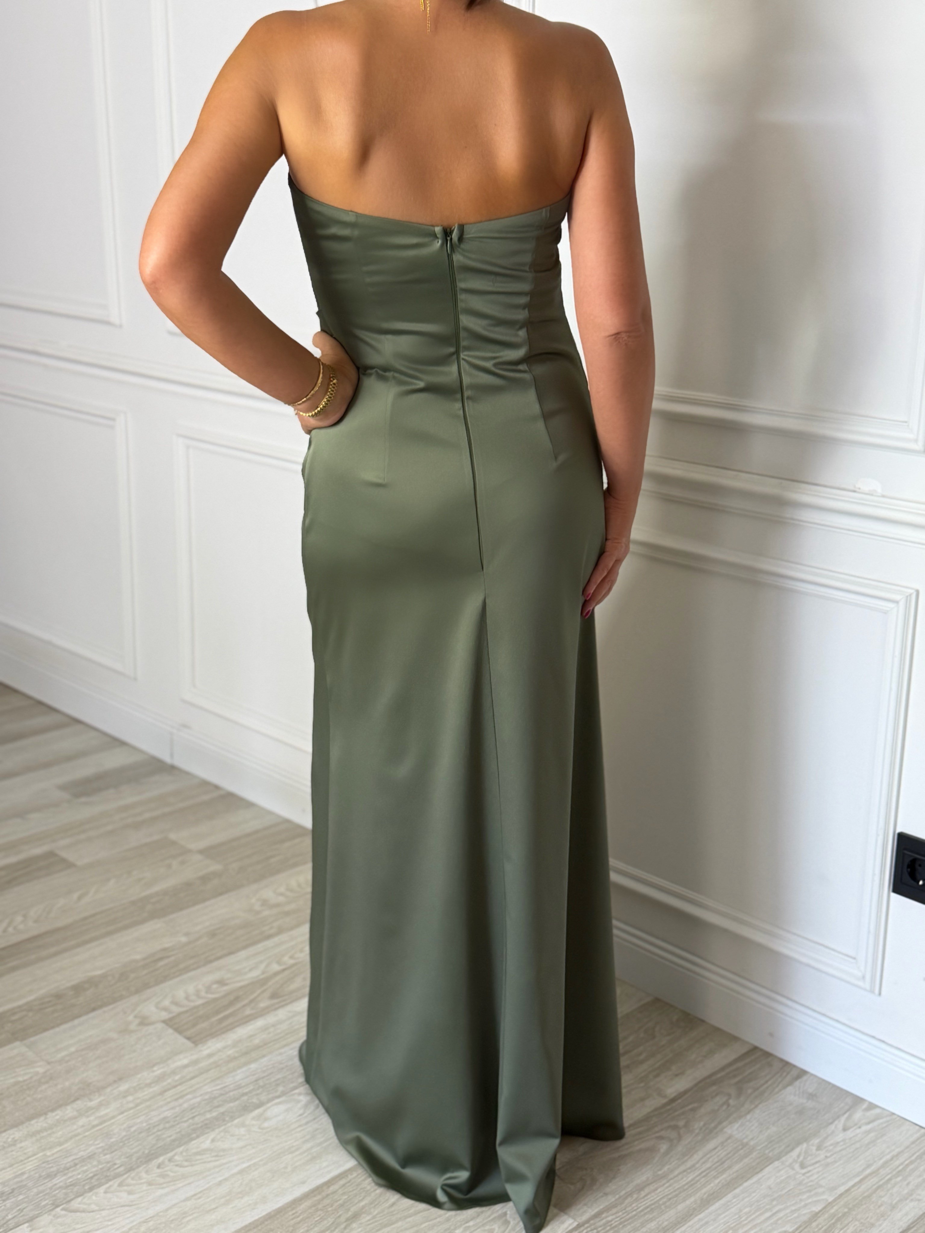 Nora Elbise Haki-Modalody-Evening Dresses
