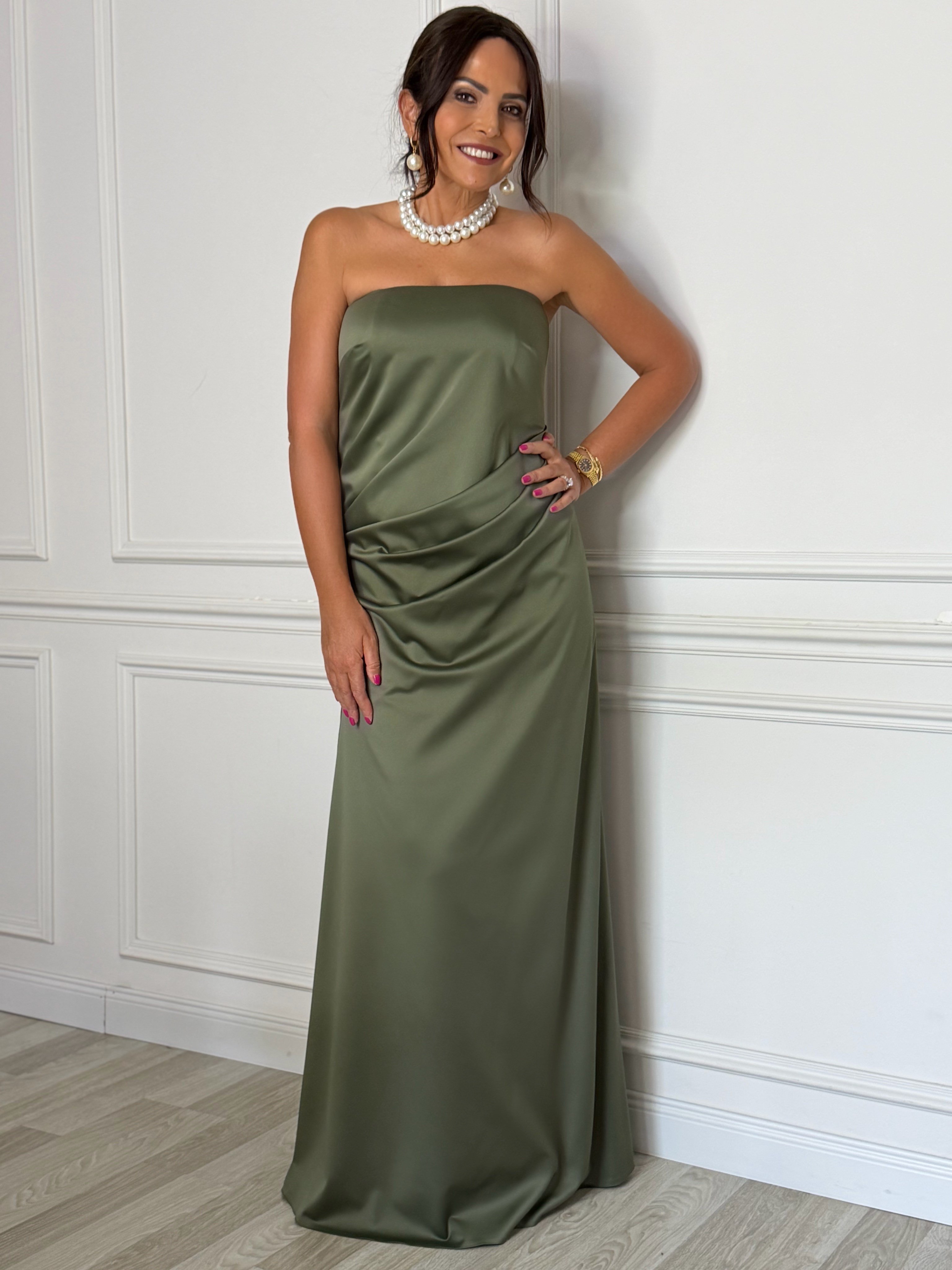 Nora Elbise Haki-Modalody-Evening Dresses