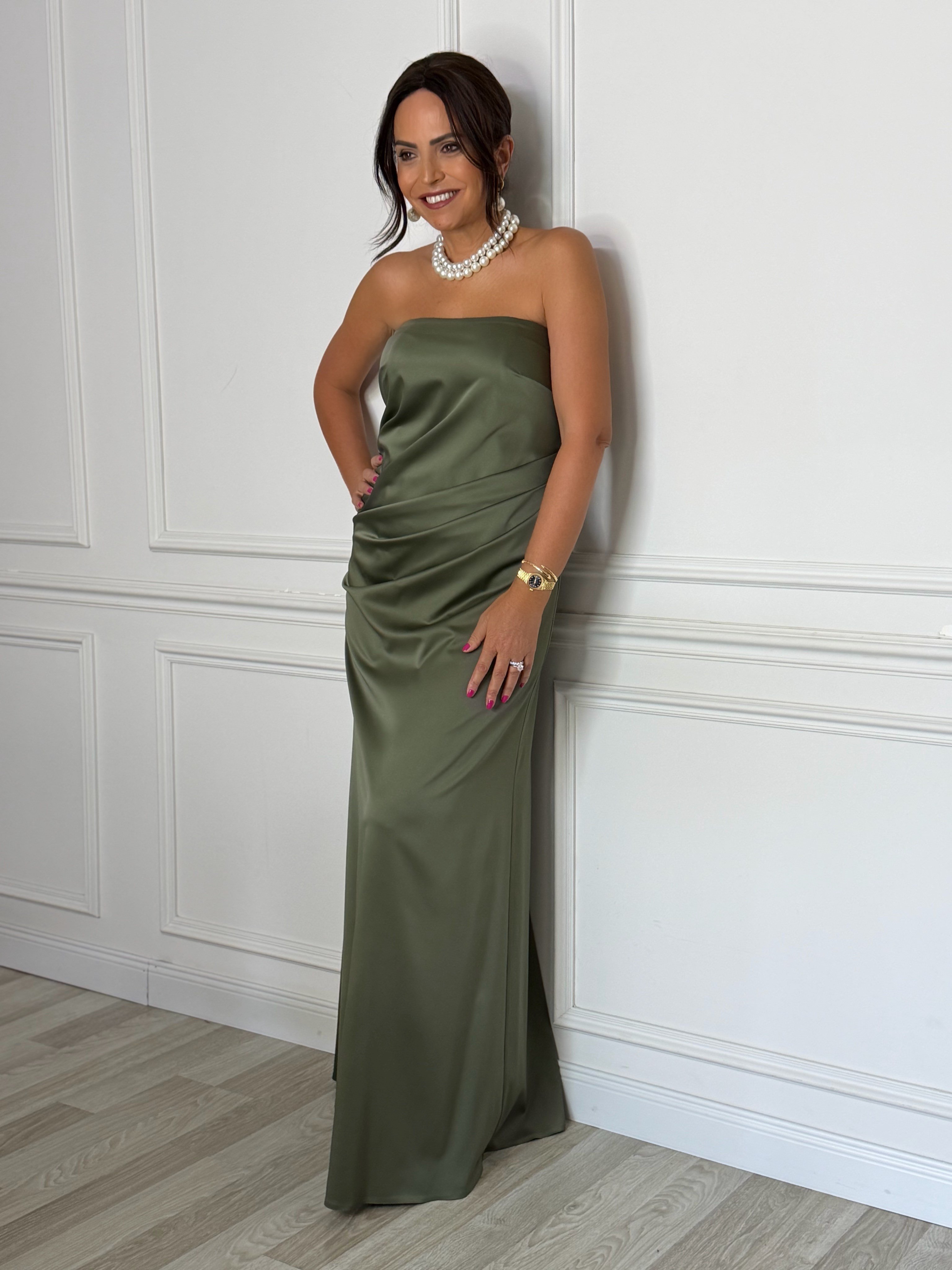 Nora Elbise Haki-Modalody-Evening Dresses