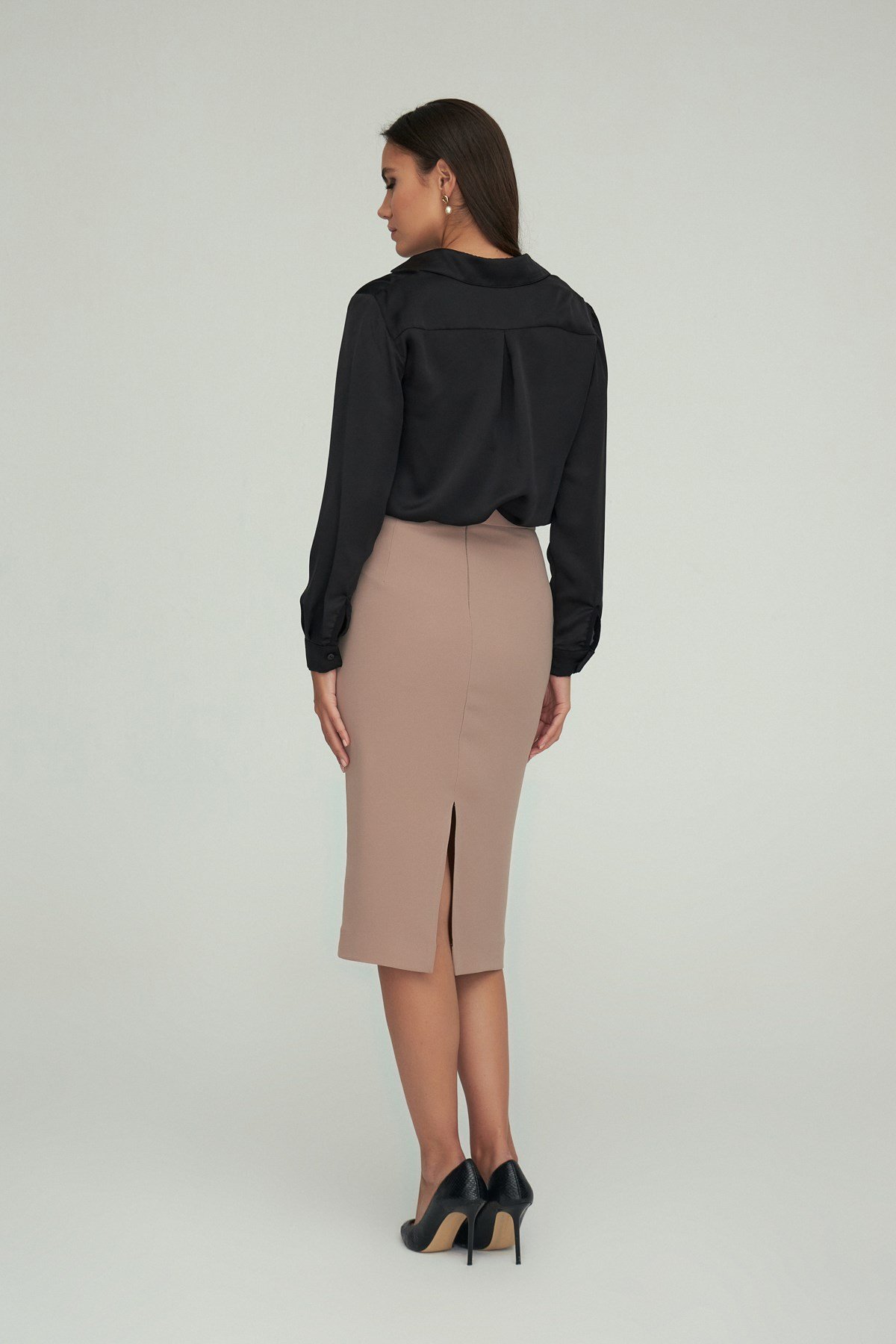 Paris Gömlek Siyah-Modalody-Büyük Beden Gömlekler