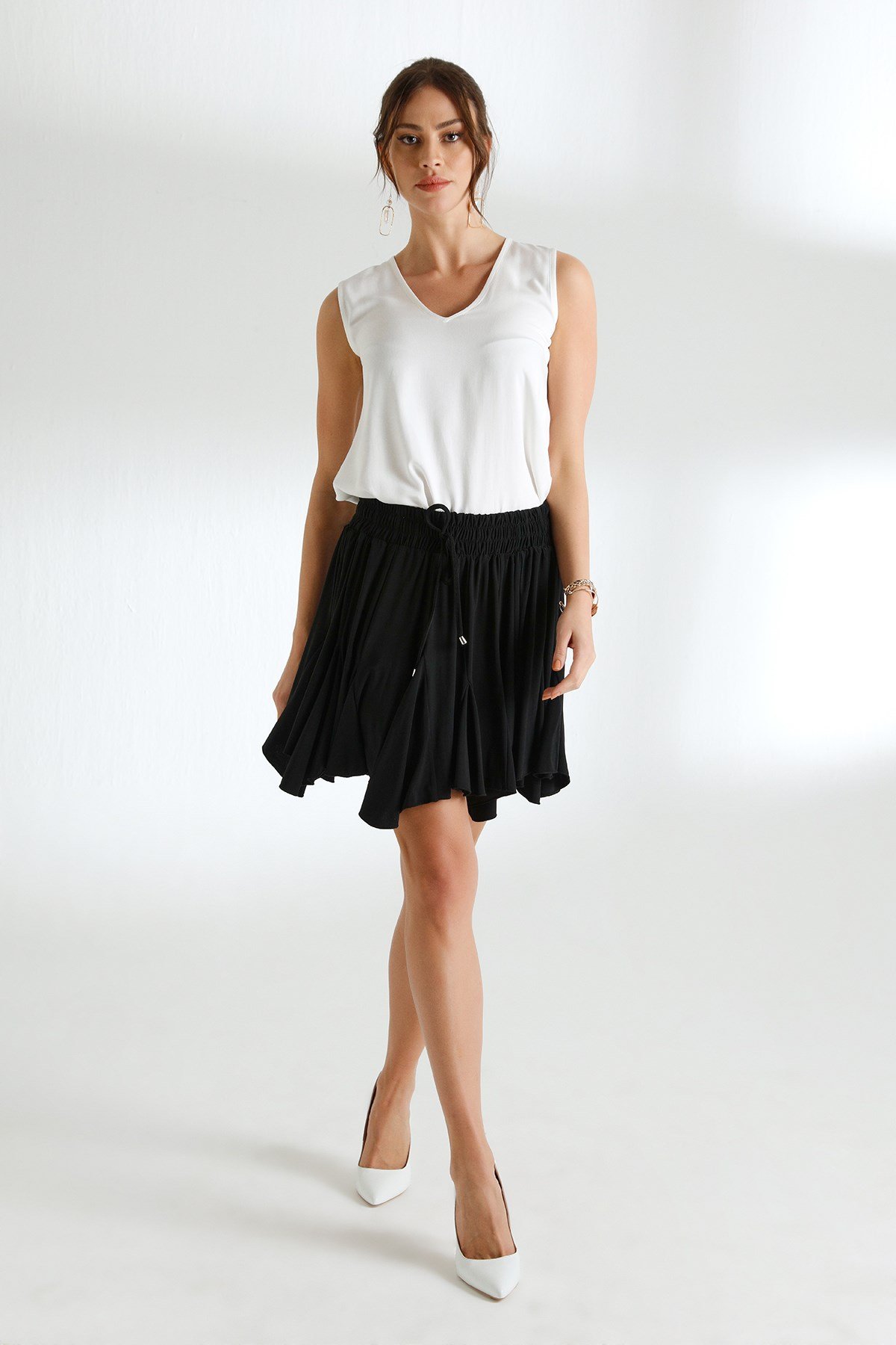 Penelope Etek Siyah-Modalogy-Skirts