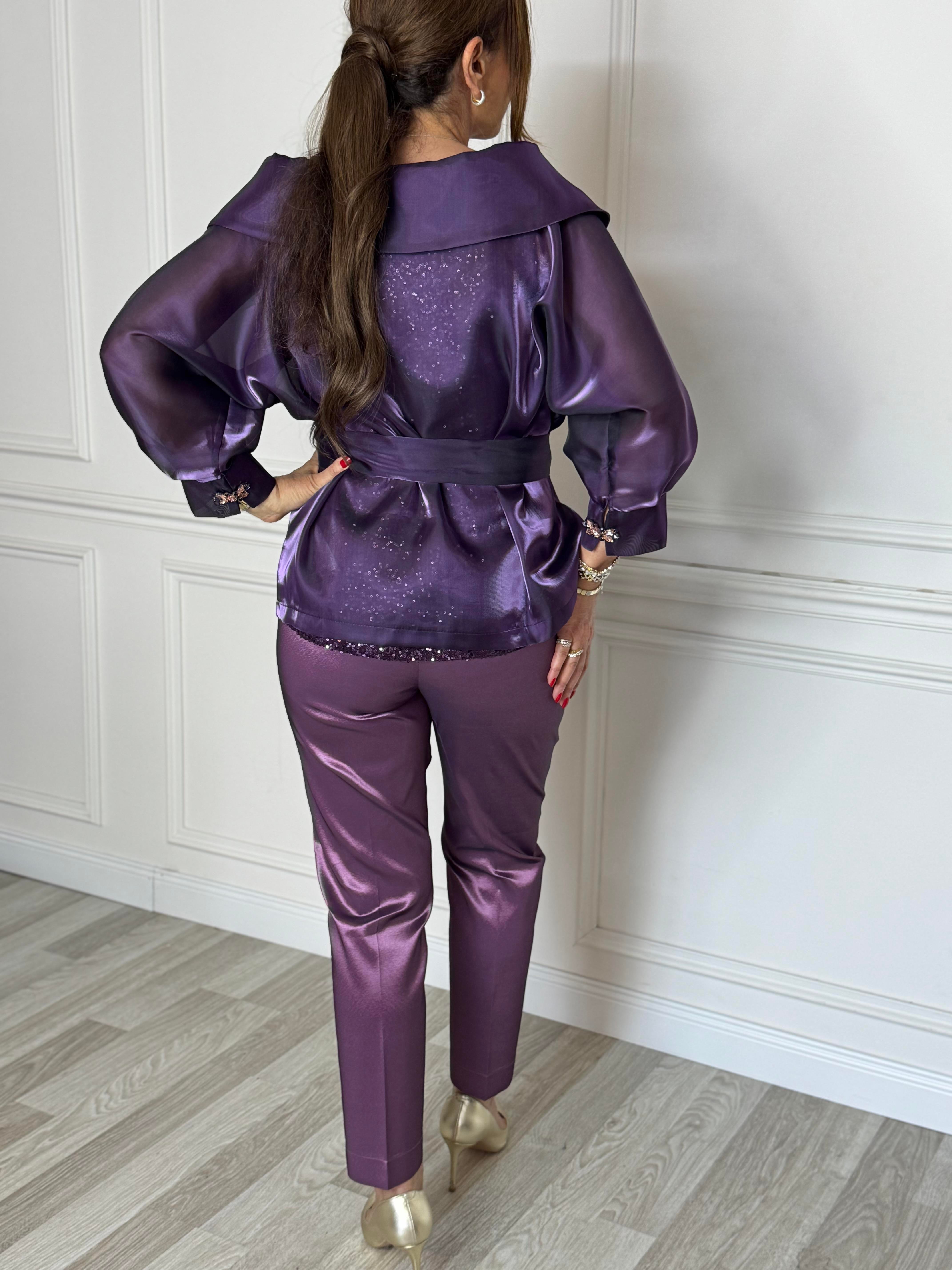 Pera Trousers Purple-Modalogy-Trousers