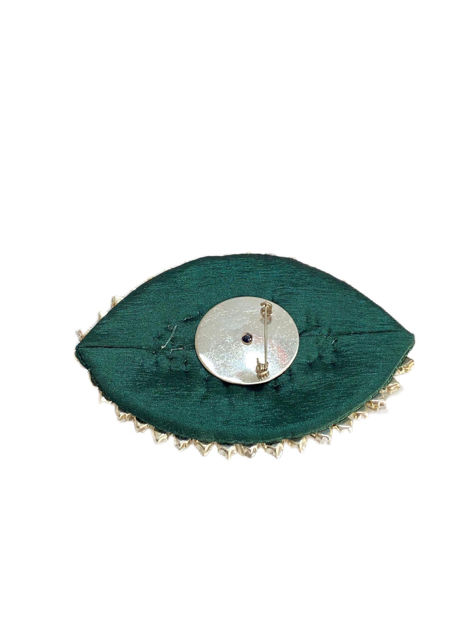 Quartz Broş Zümrüt-Modalody-Accessories