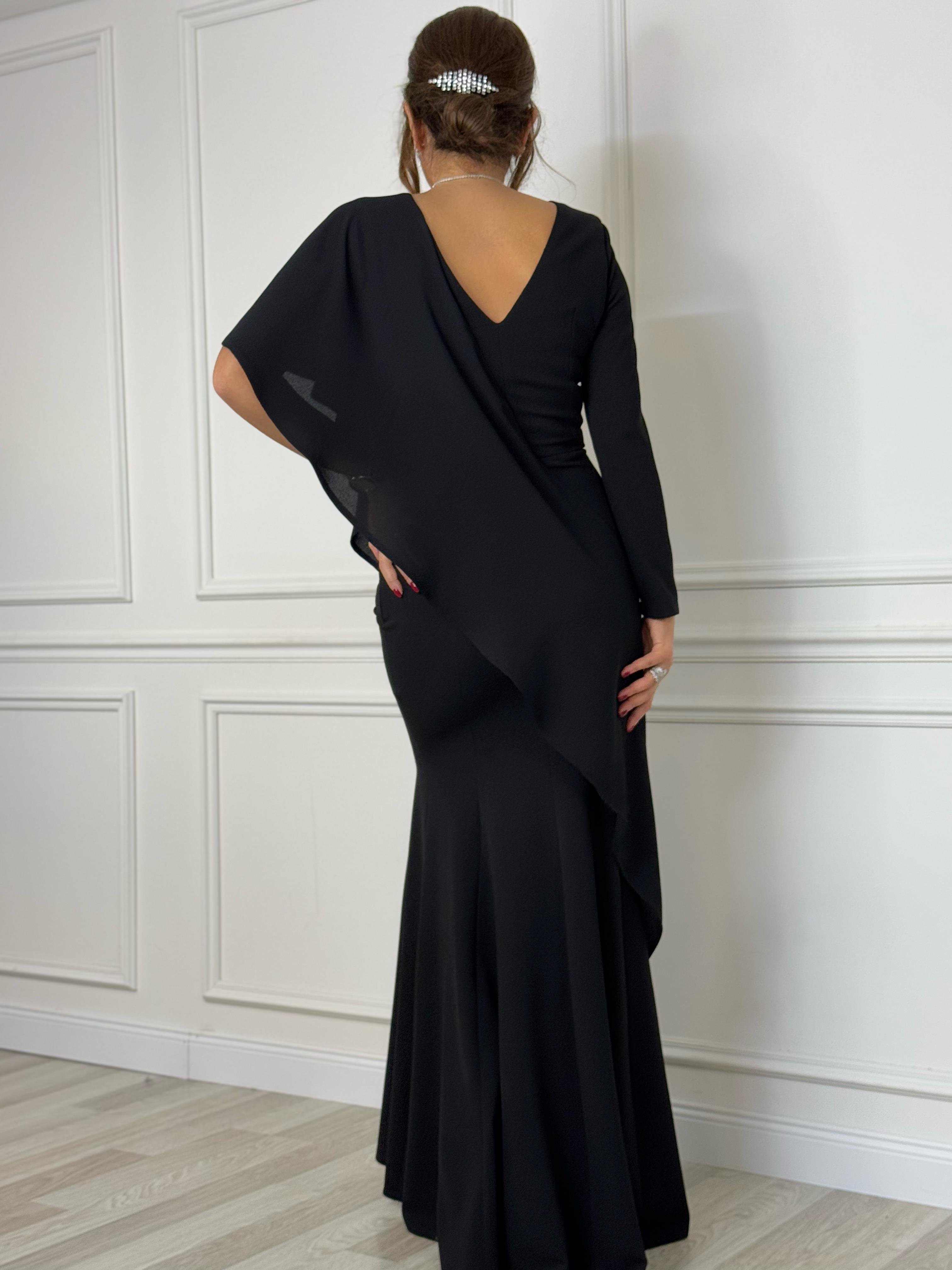 Reina Dress Black-Modalody-Evening Dresses