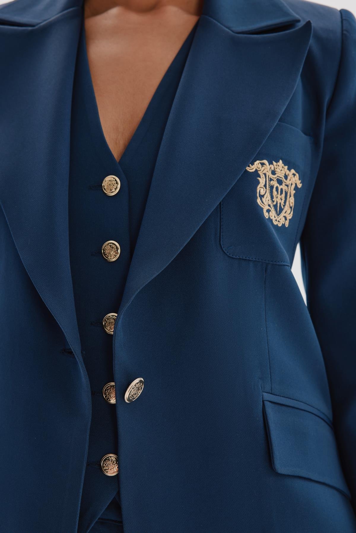 Roberta Jacket Navy-Modalody-Jackets & Coats