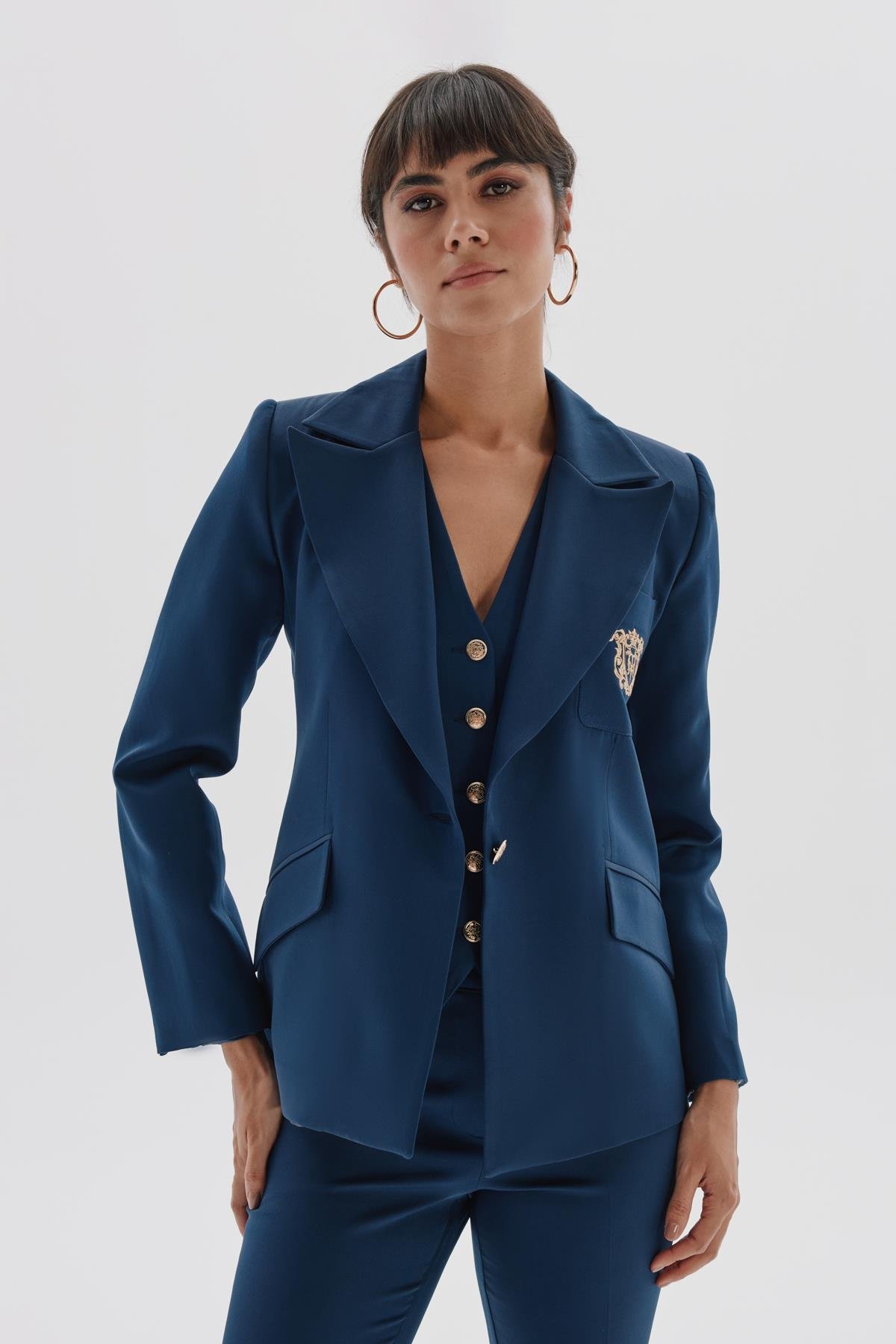 Roberta Jacket Navy-Modalody-Jackets & Coats