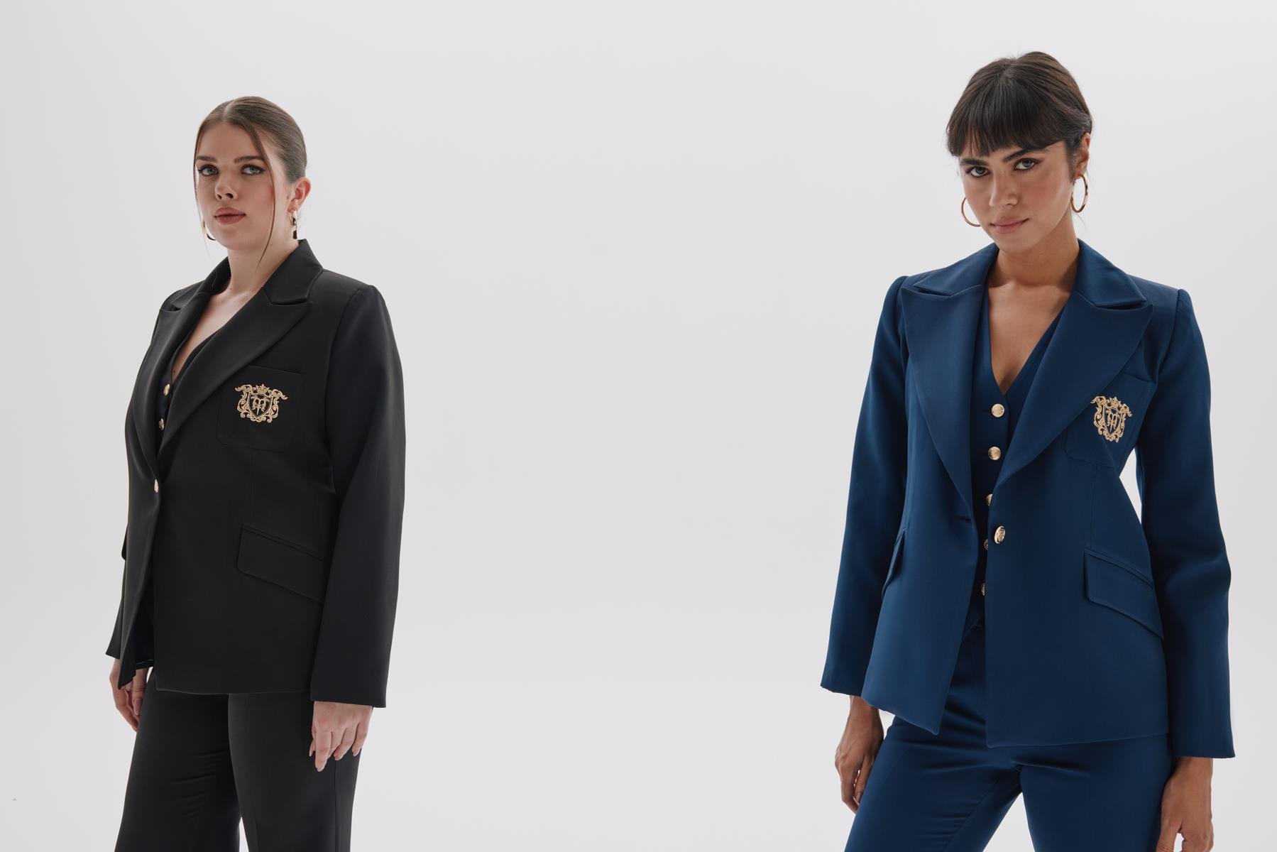 Roberta Jacket Navy-Modalody-Jackets & Coats