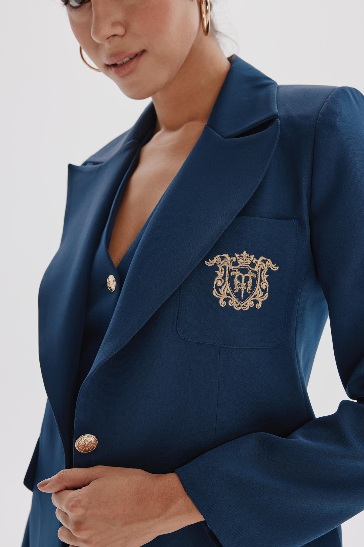 Roberta Jacket Navy-Modalody-Jackets & Coats