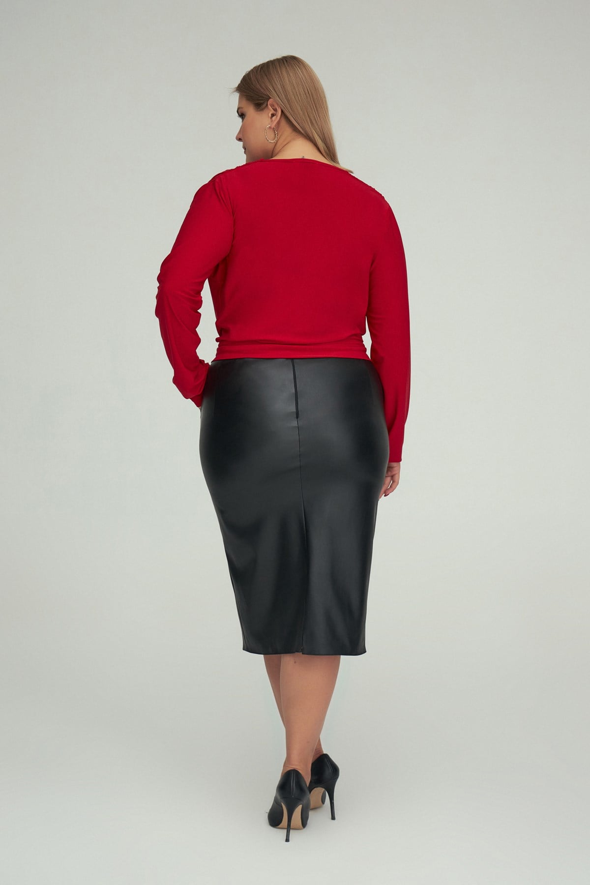 Roma Skirt Black-Modalody-Plus Size Skirts