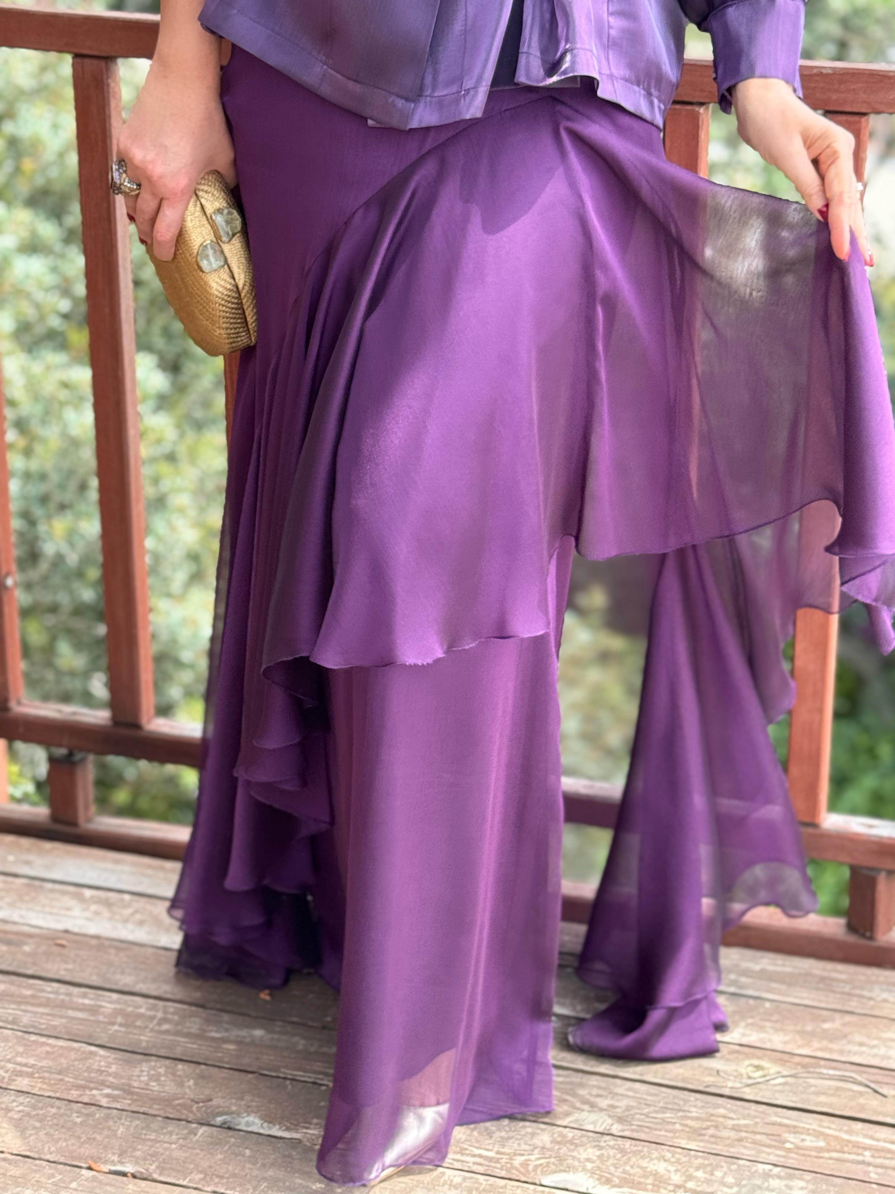 Sakura Skirt Purple-Modalody-Skirts