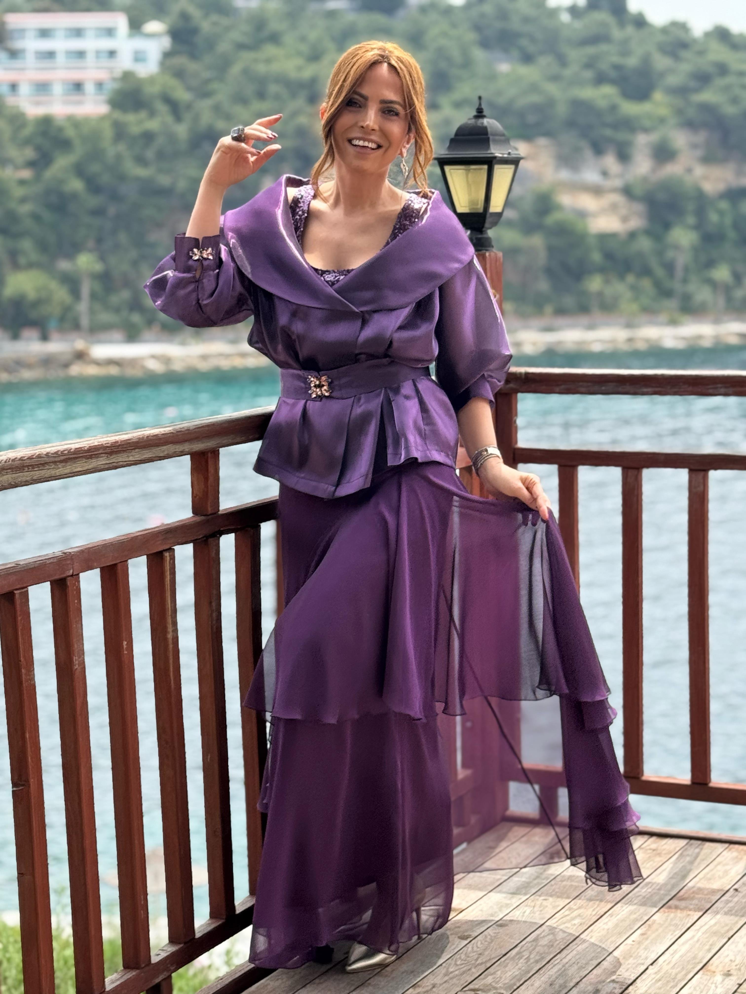 Sakura Skirt Purple-Modalody-Skirts