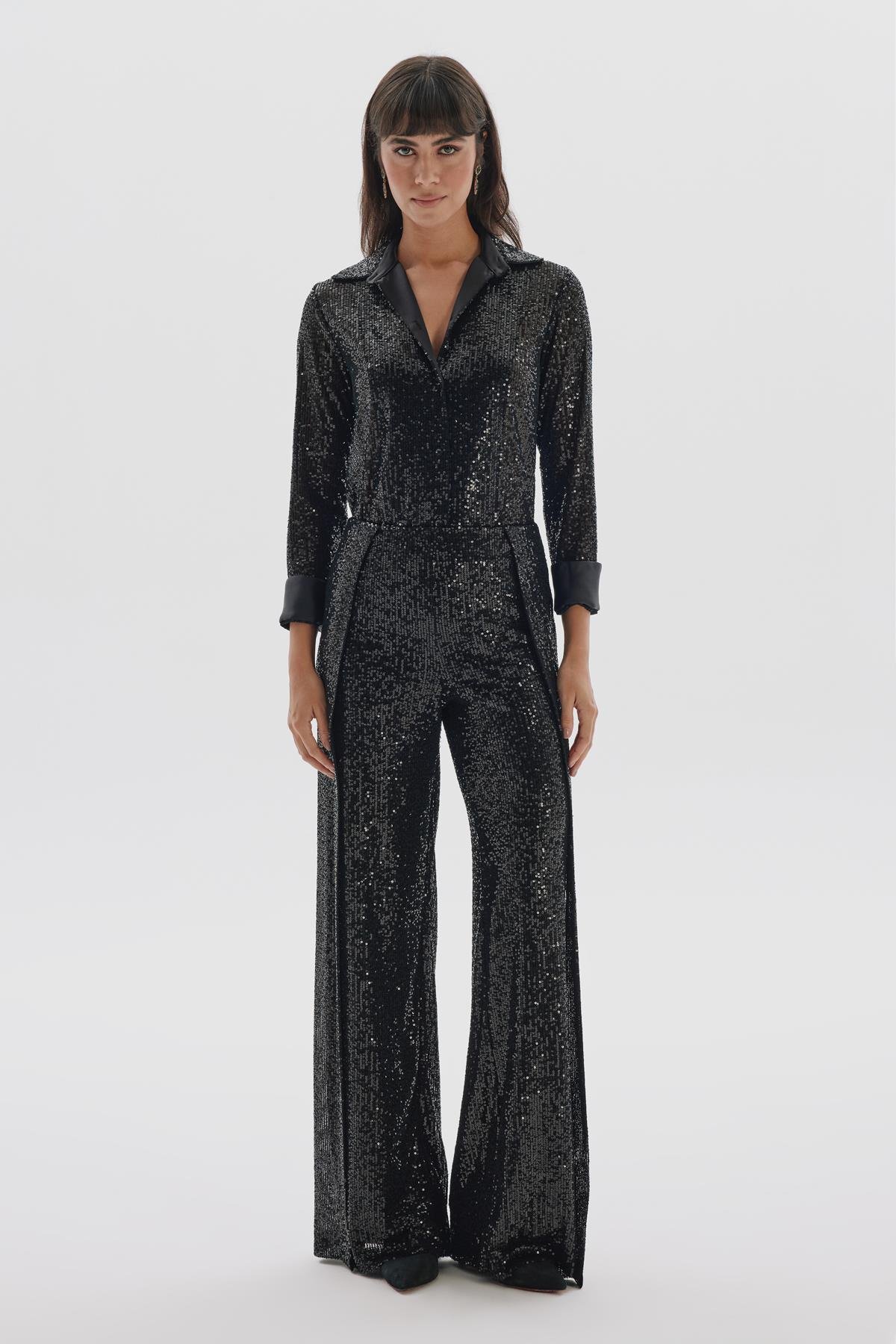 Sandro Shirt Black-Modalody-Plus Size Blouses