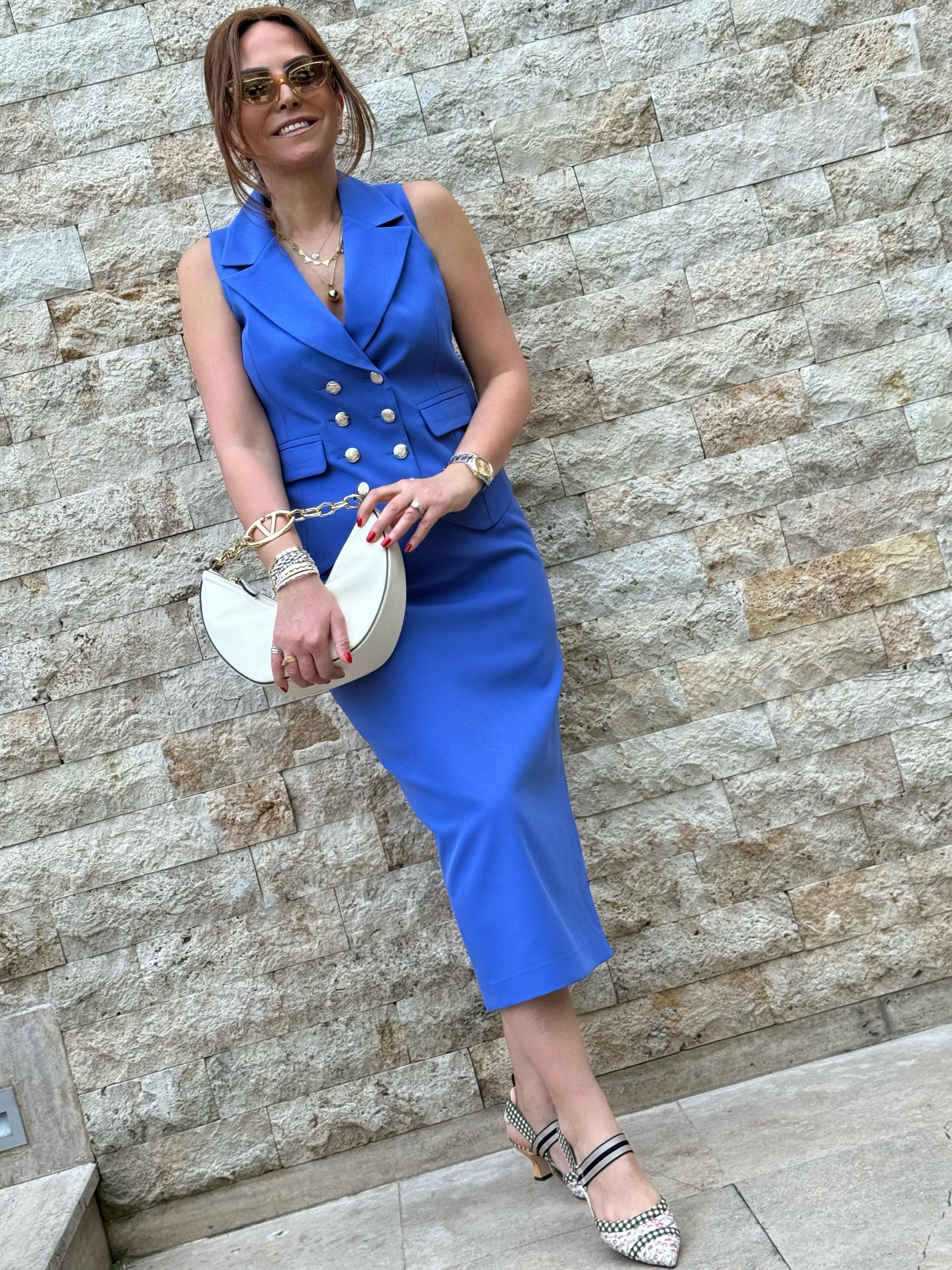 Scarlet Vest İndigo-Modalody-Vests