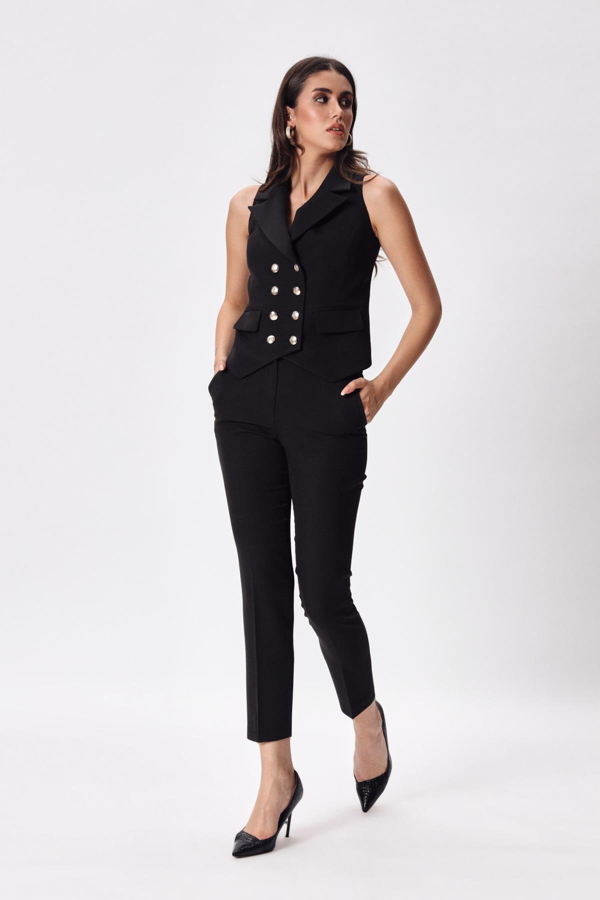 Scarlet Vest Black-Modalody-Vests