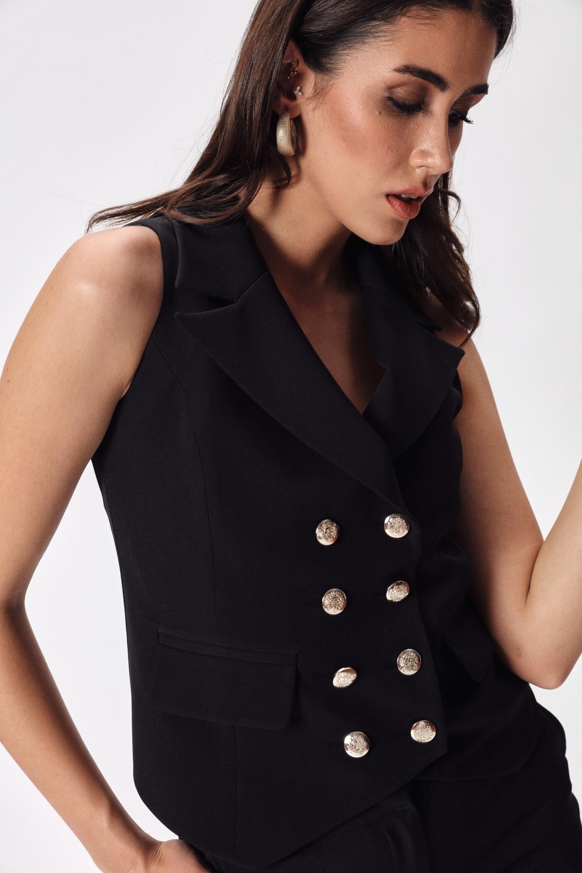 Scarlet Vest Black-Modalody-Vests