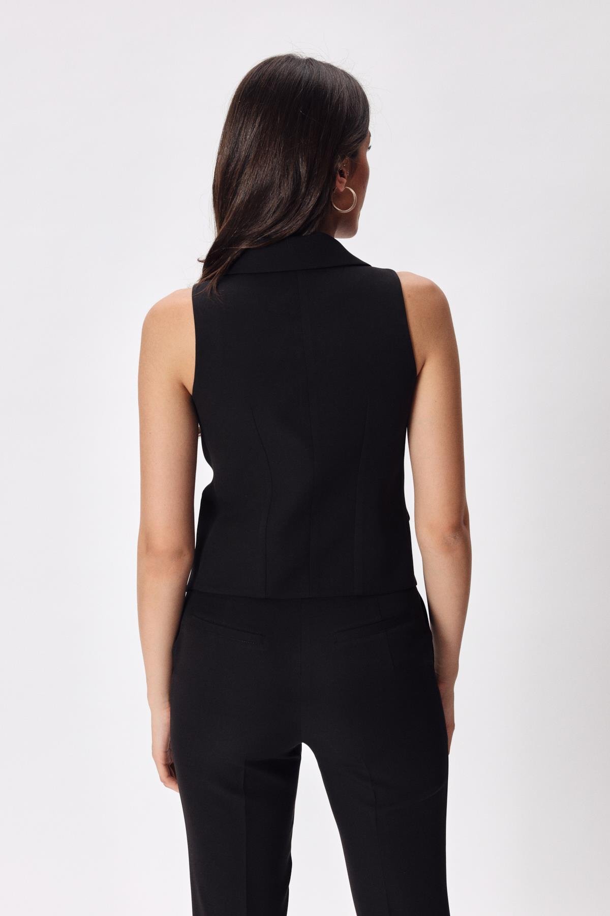 Scarlet Vest Black-Modalody-Vests