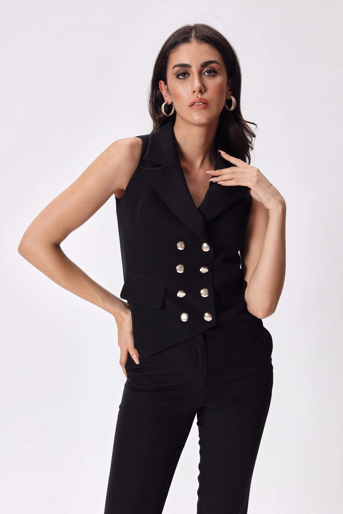 Scarlet Vest Black-Modalody-Vests