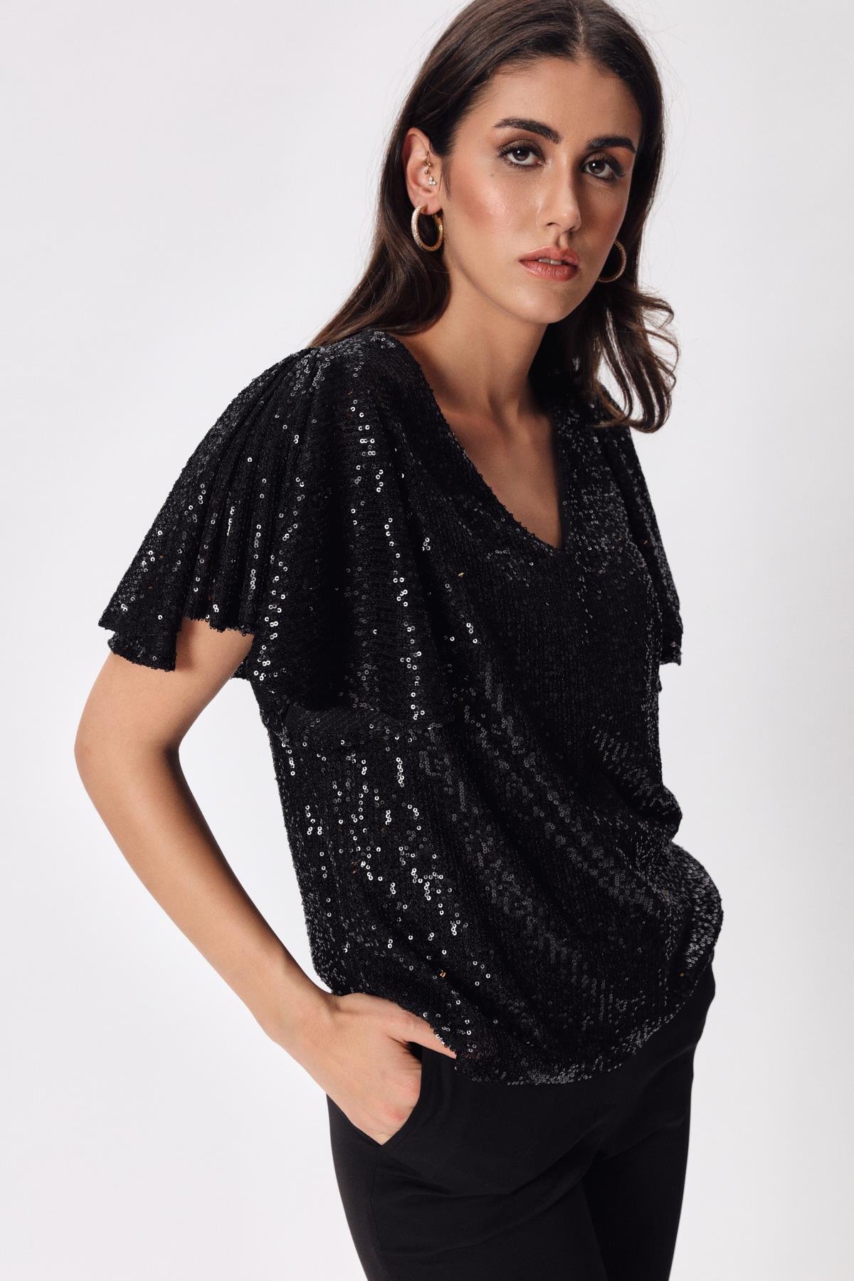 Silvia Bluz Mint-Modalody-Plus Size Blouses