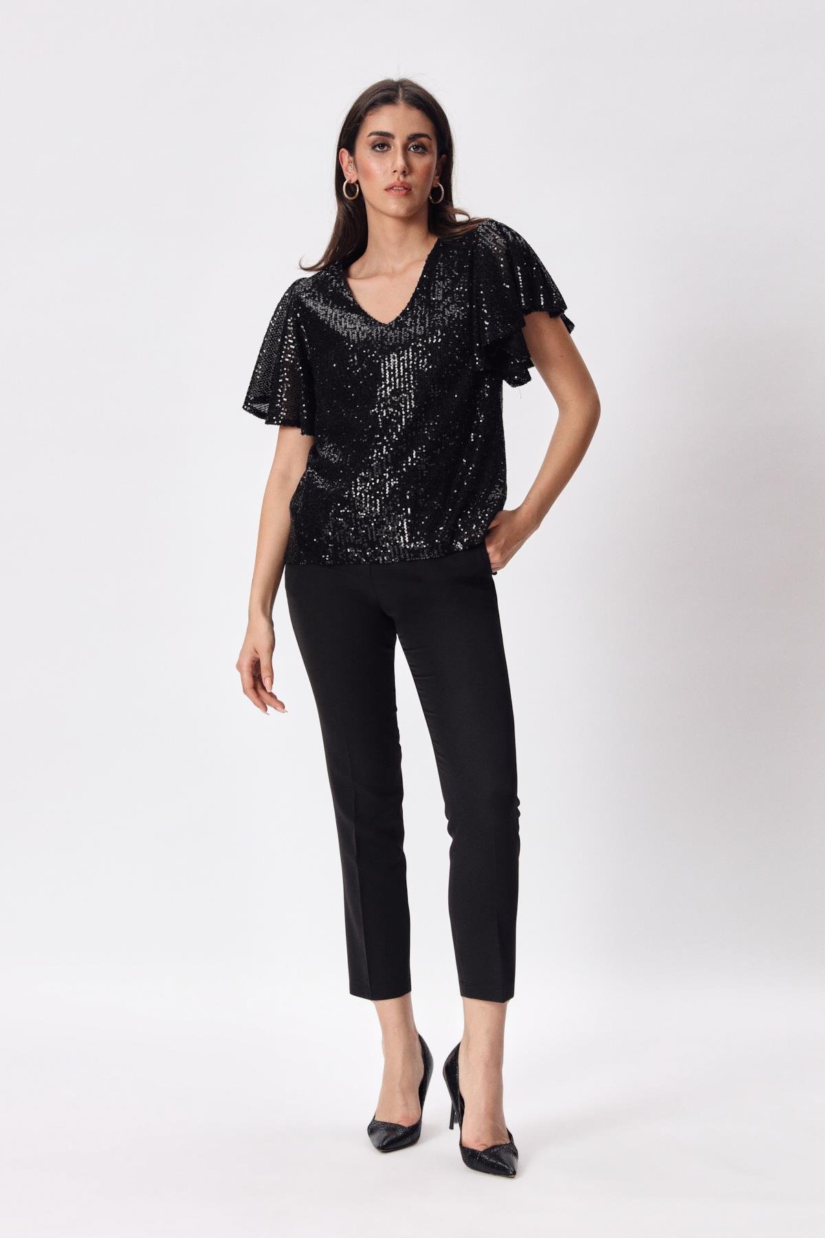 Silvia Bluz Mint-Modalody-Plus Size Blouses