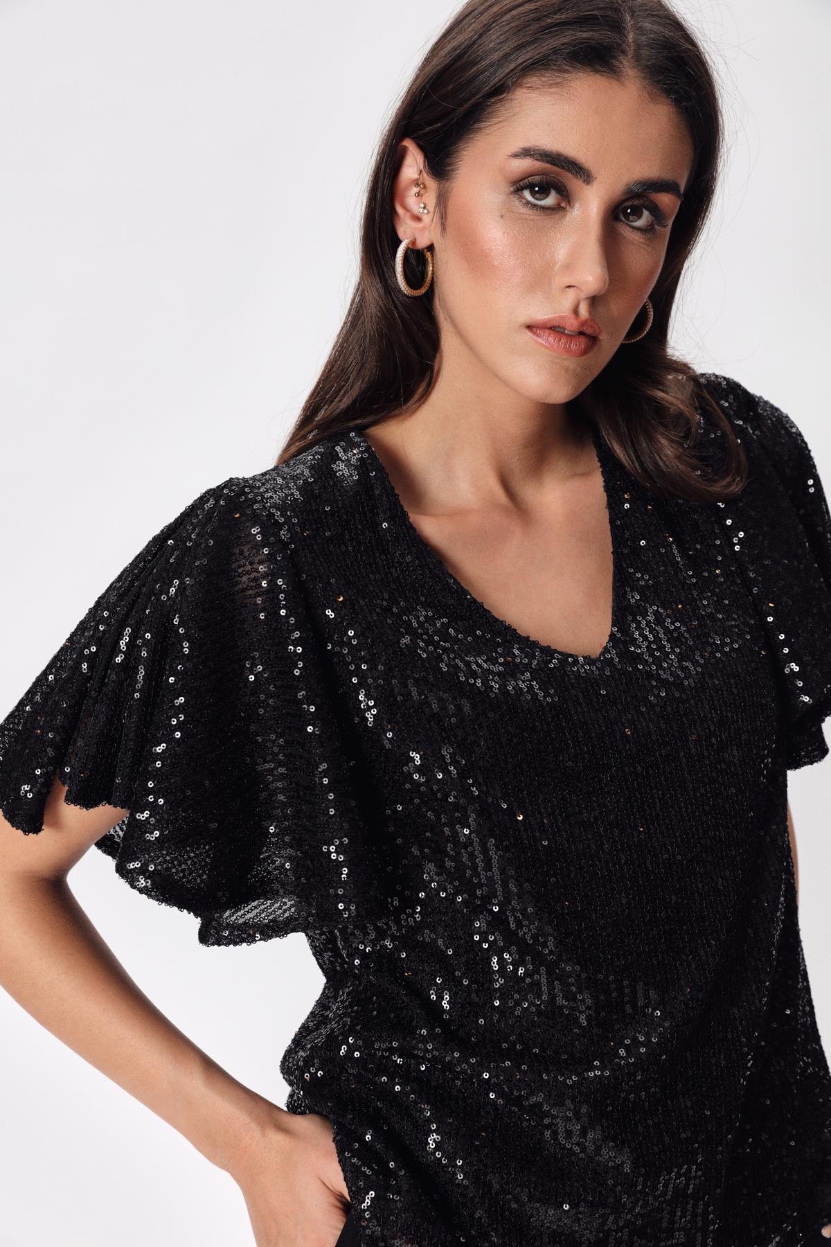 Silvia Bluz Mint-Modalody-Plus Size Blouses