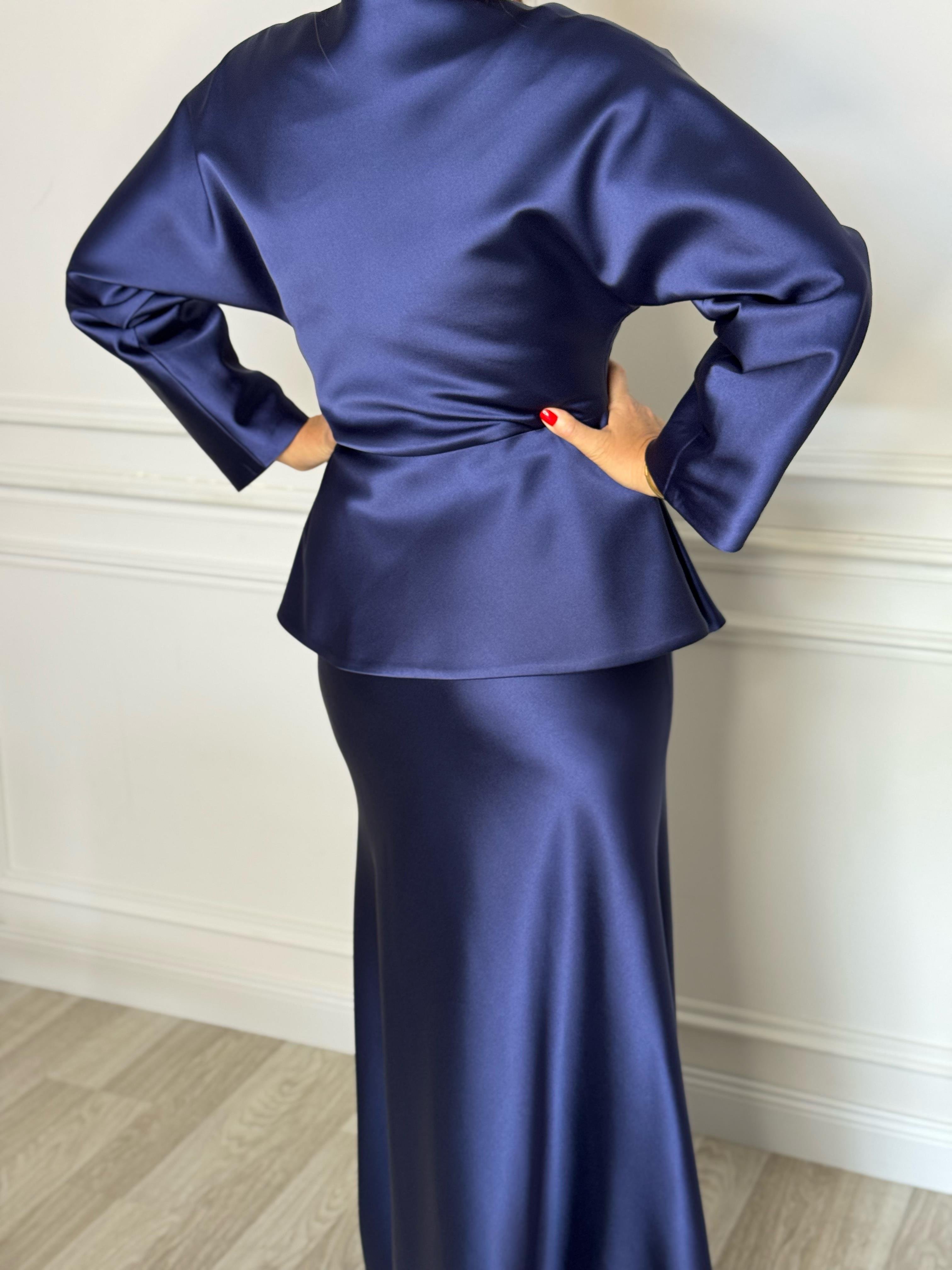 Simona Skirt Indigo-Modalody-Skirts