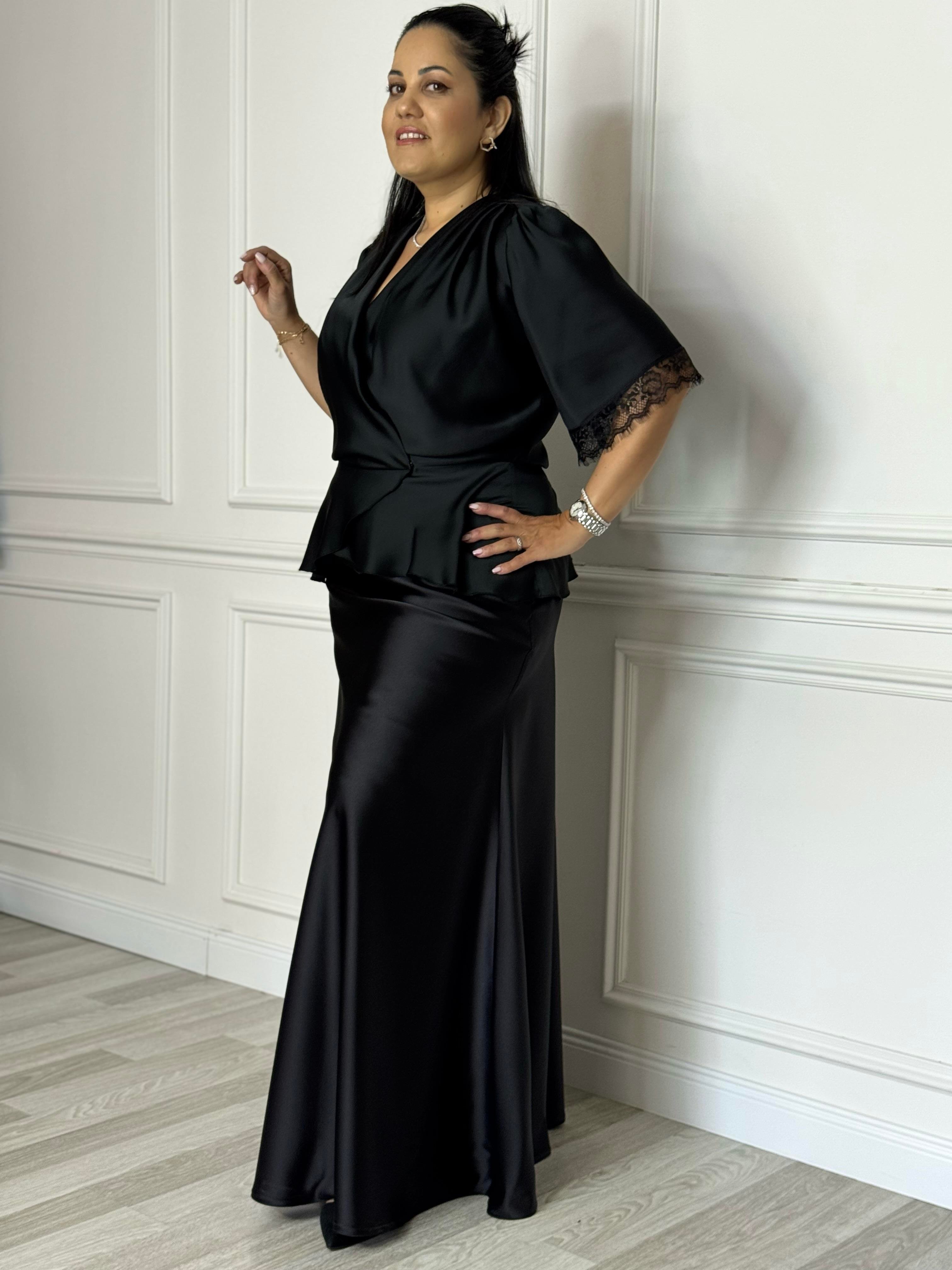 Simona Skirt Black-Modalody-Skirts