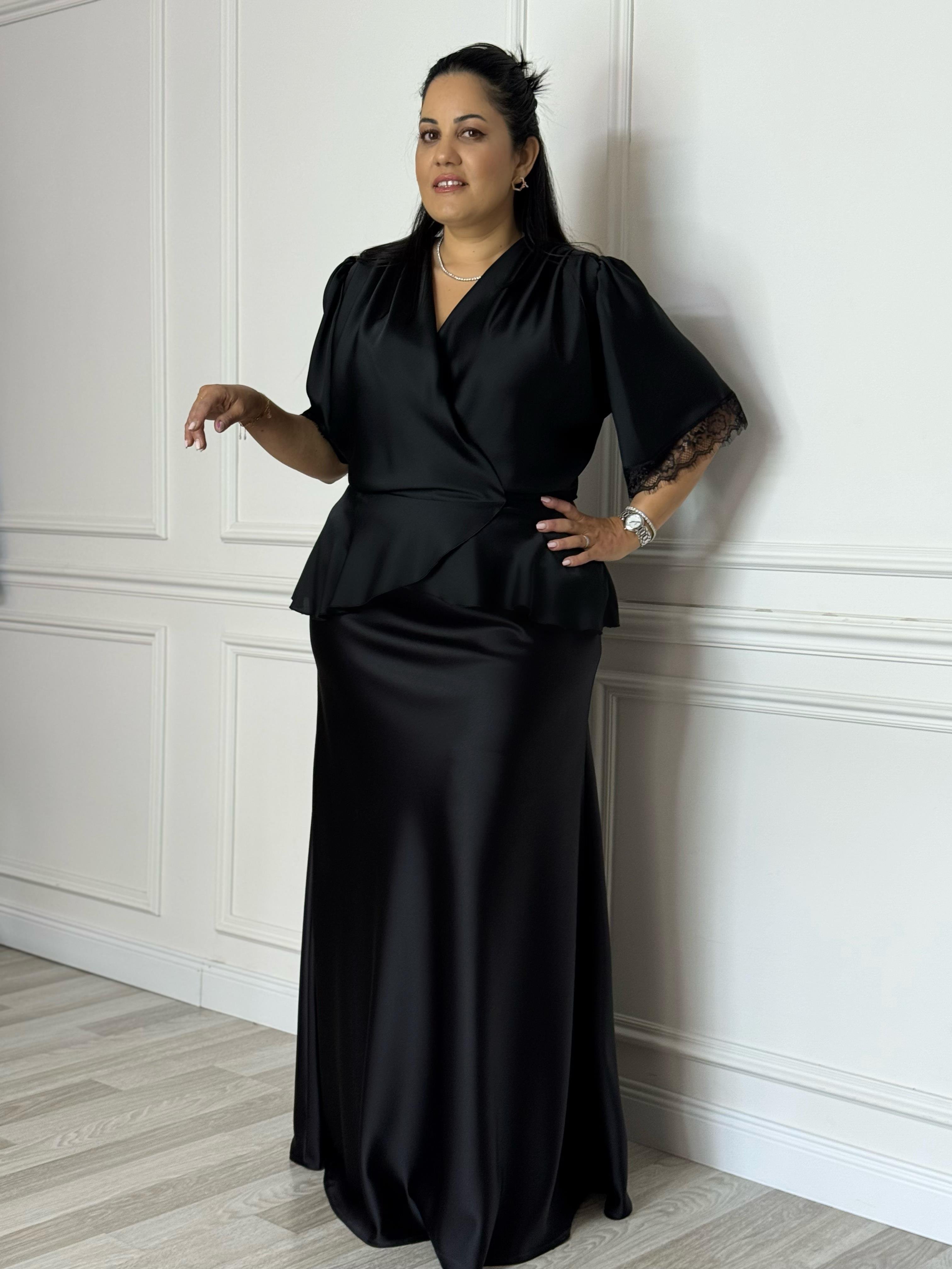 Simona Skirt Black-Modalody-Skirts