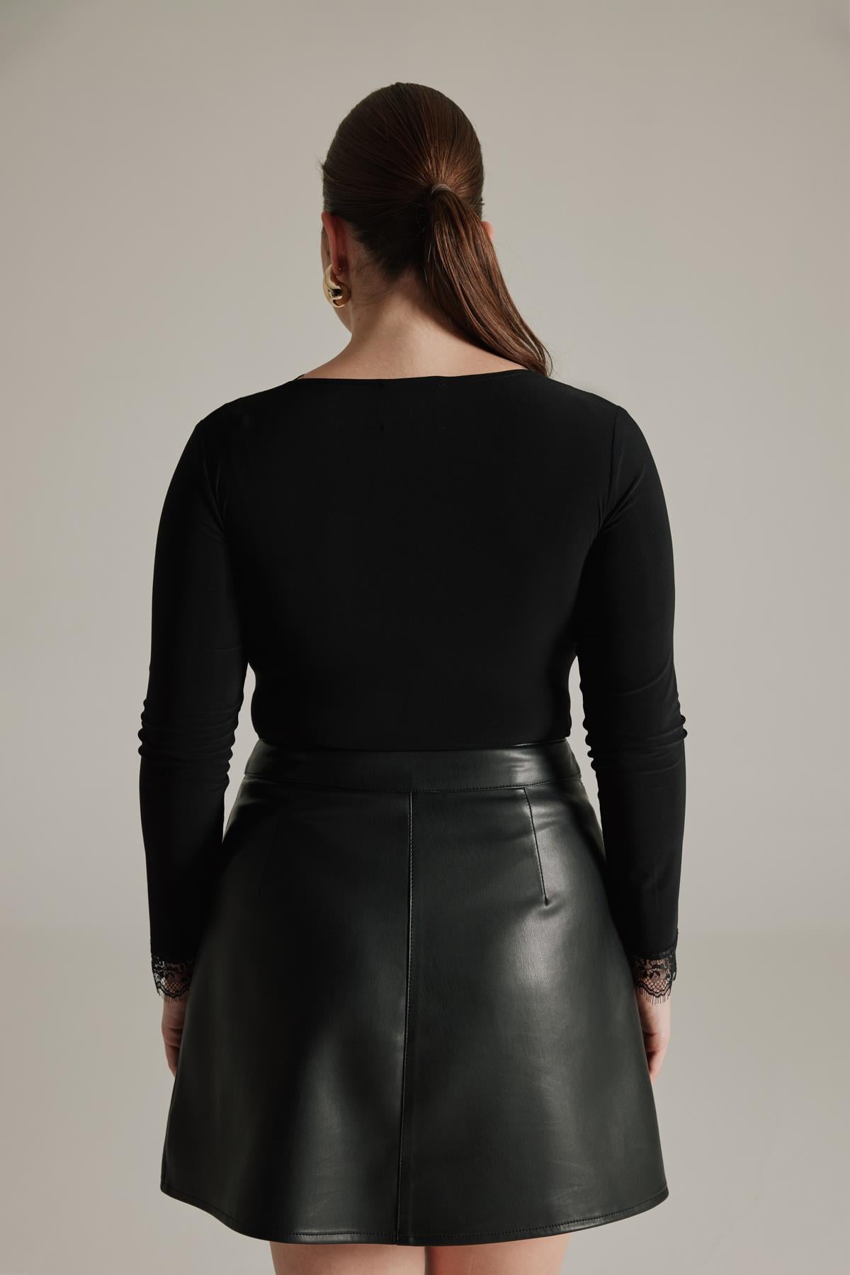 Studio Lace Blouse Black-Modalogy-Blouse