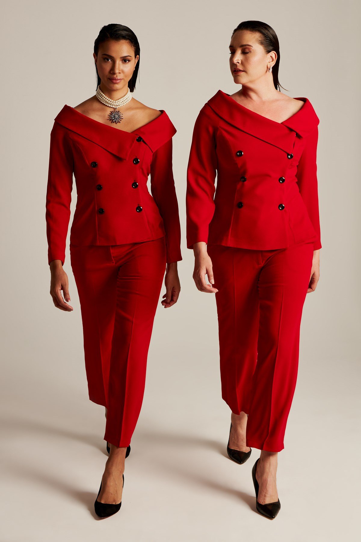 Tiffany Jacket Red-Modalody-Jackets&Cardigans