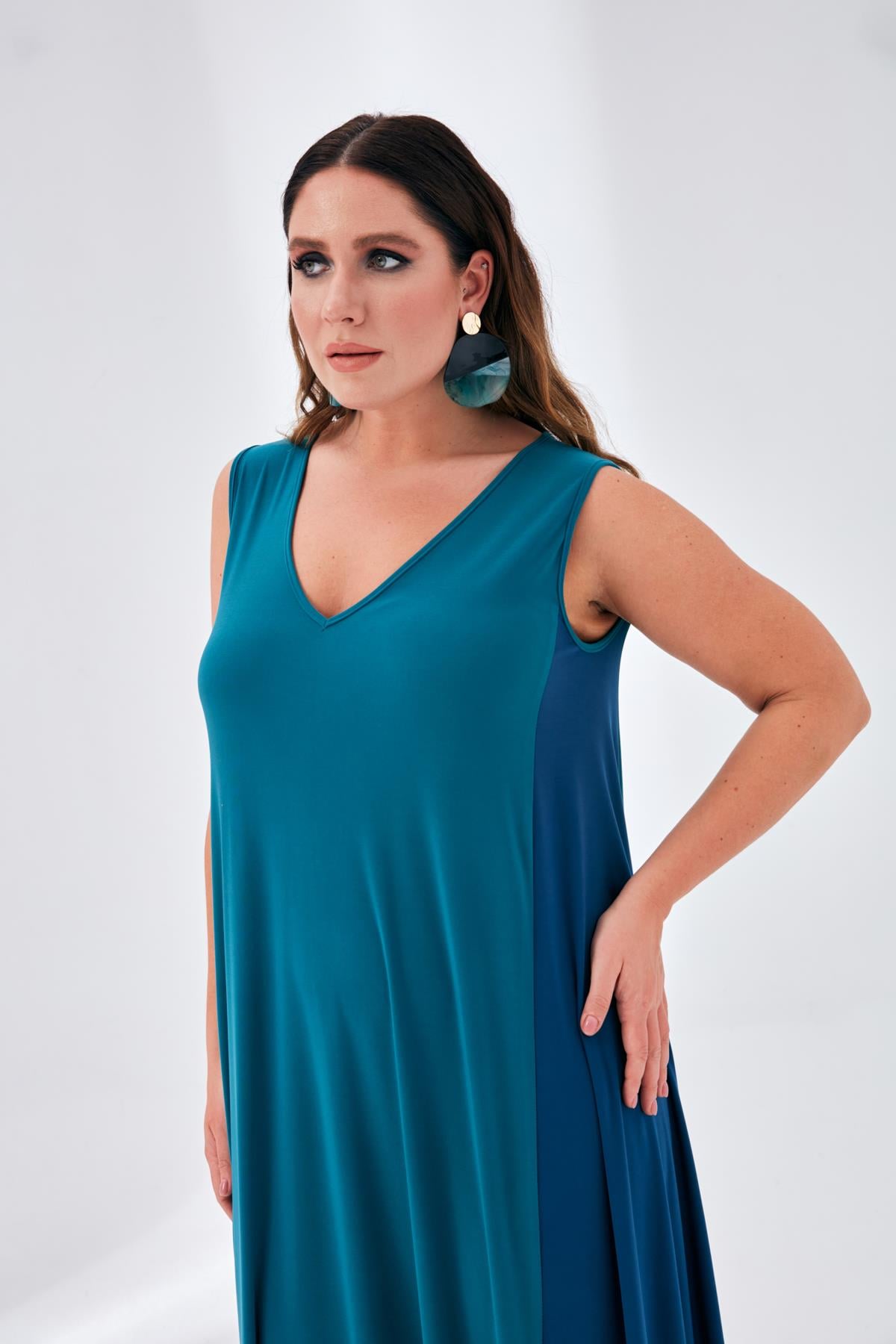 Tulip Dress Marin-Modalody-Plus Size Dresses
