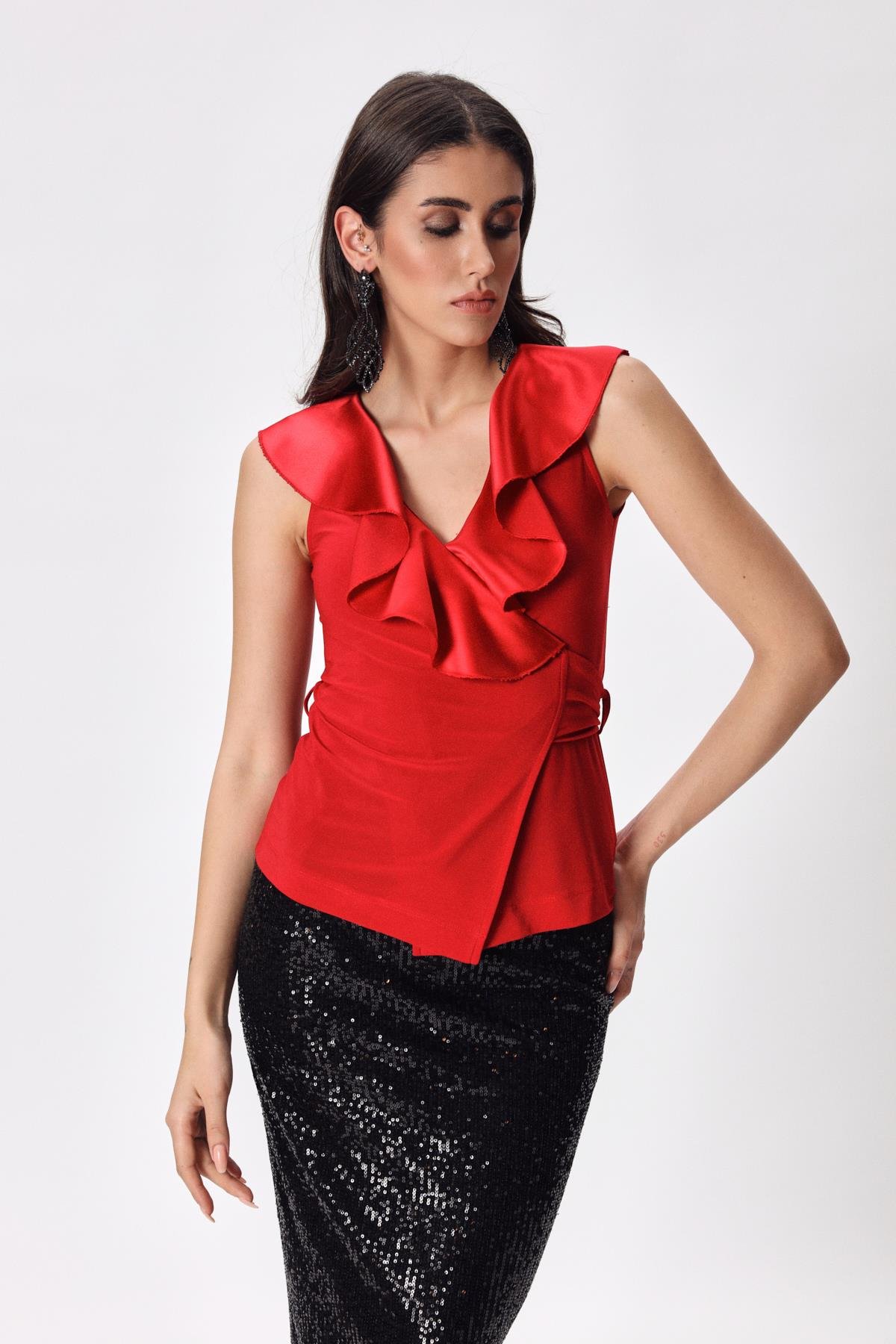 Valentine Blouse Mint-Modalody-Plus Size Blouses
