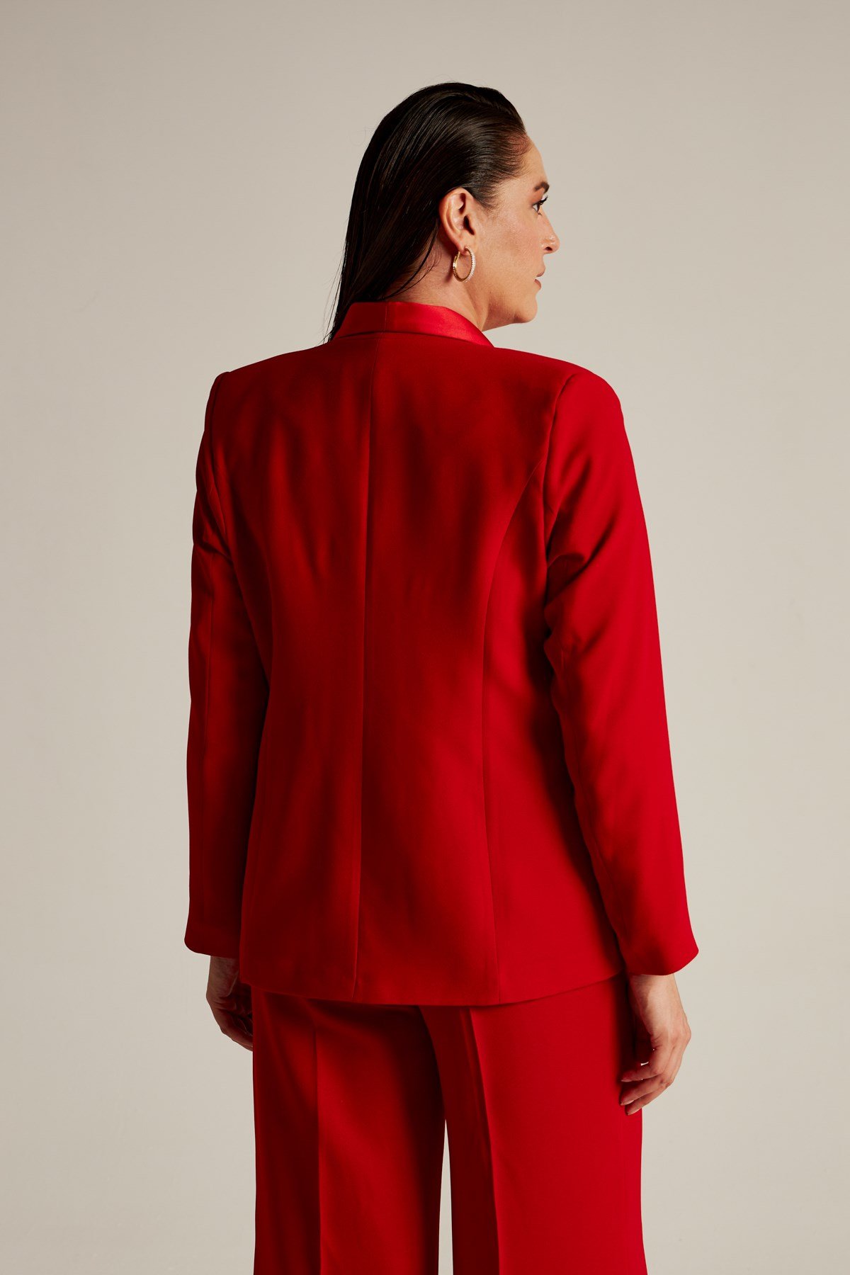 Vanessa Jacket Red-Modalody-Plus Size Jackets