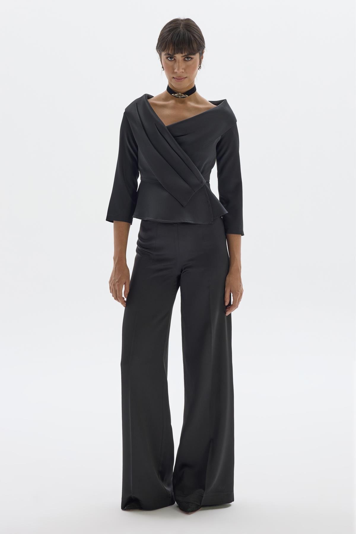 Vanessa Trousers Satin-Modalody-Trousers