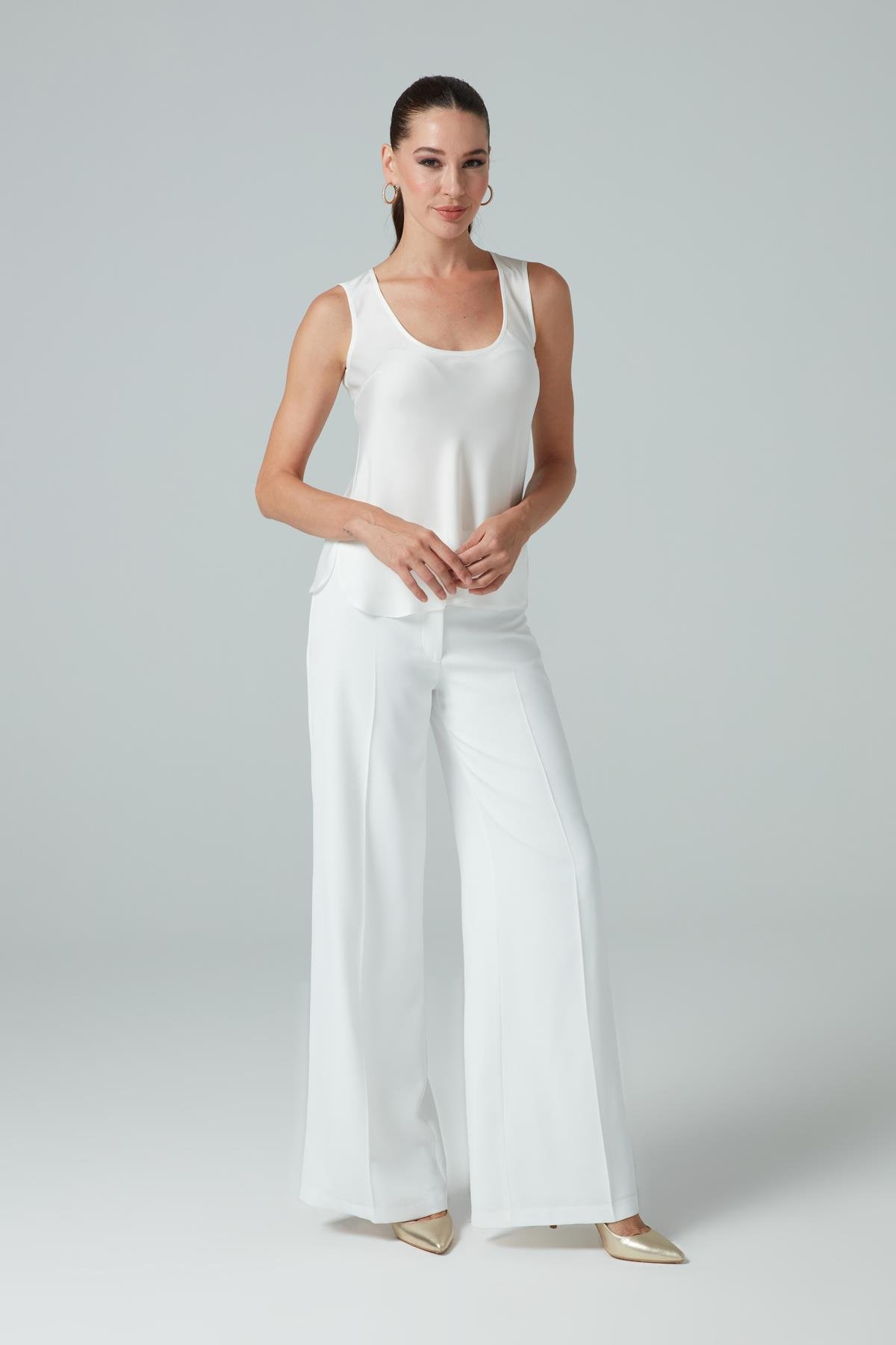 Viva Blouse White-Modalody-Plus Size Blouses