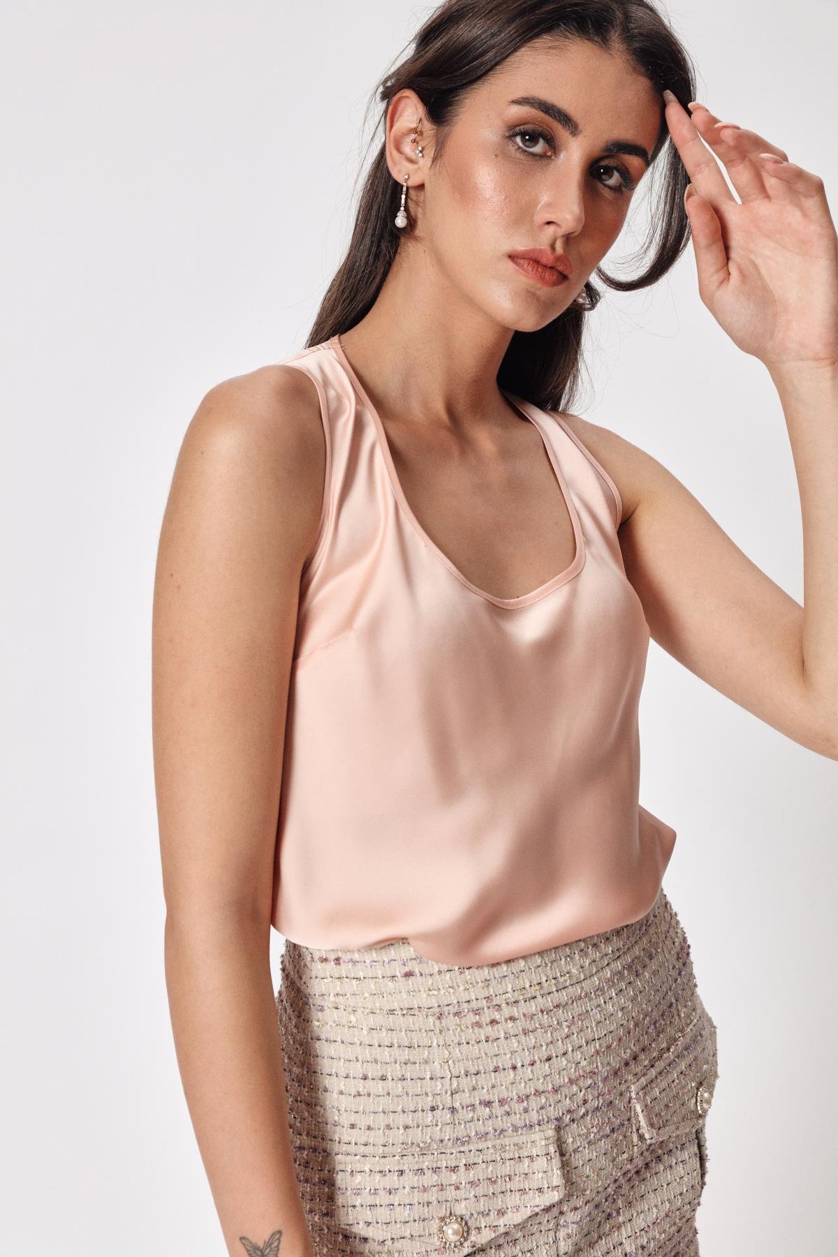 Viva Blouse Blush-Modalody-Plus Size Blouses