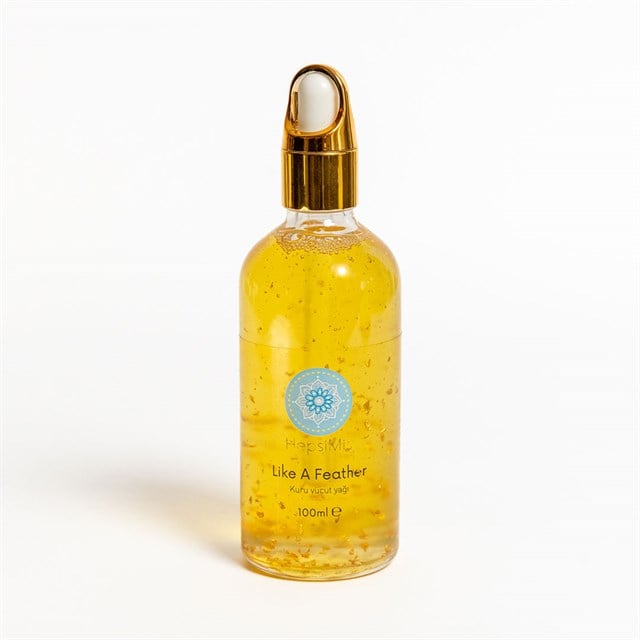 Like A Feather Altın Parçacıklı Kuru Vücut Yağı 100 ml