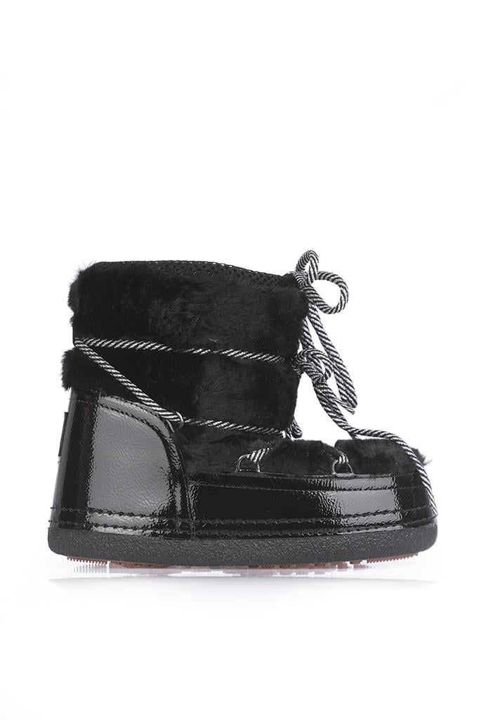 Exclusive Serisi Siyah Kadın Kar Botu