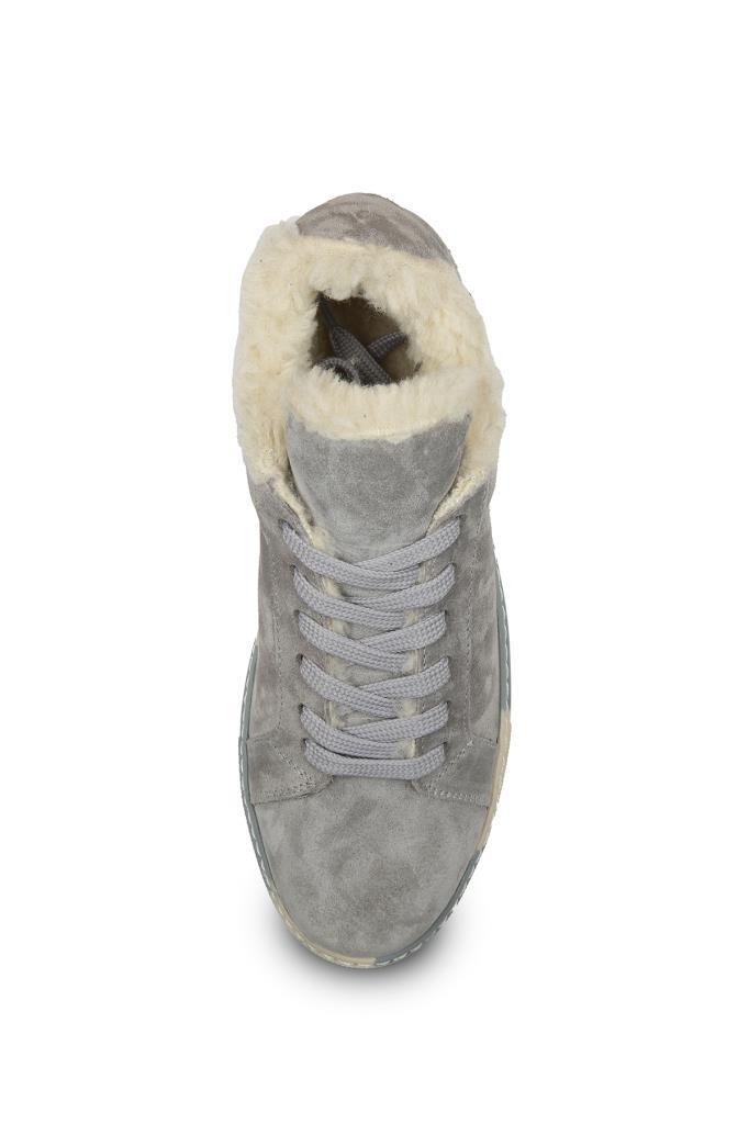 Gri Süet Deri Ares-R Kadın Sneakers