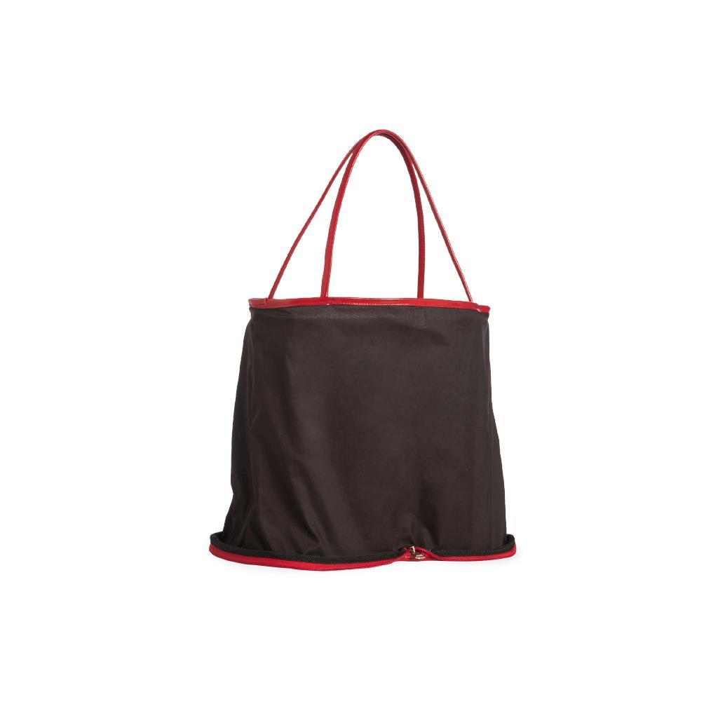 Rollbab Crimson Gingham Kadın Babet Ayakkabı Çanta Set