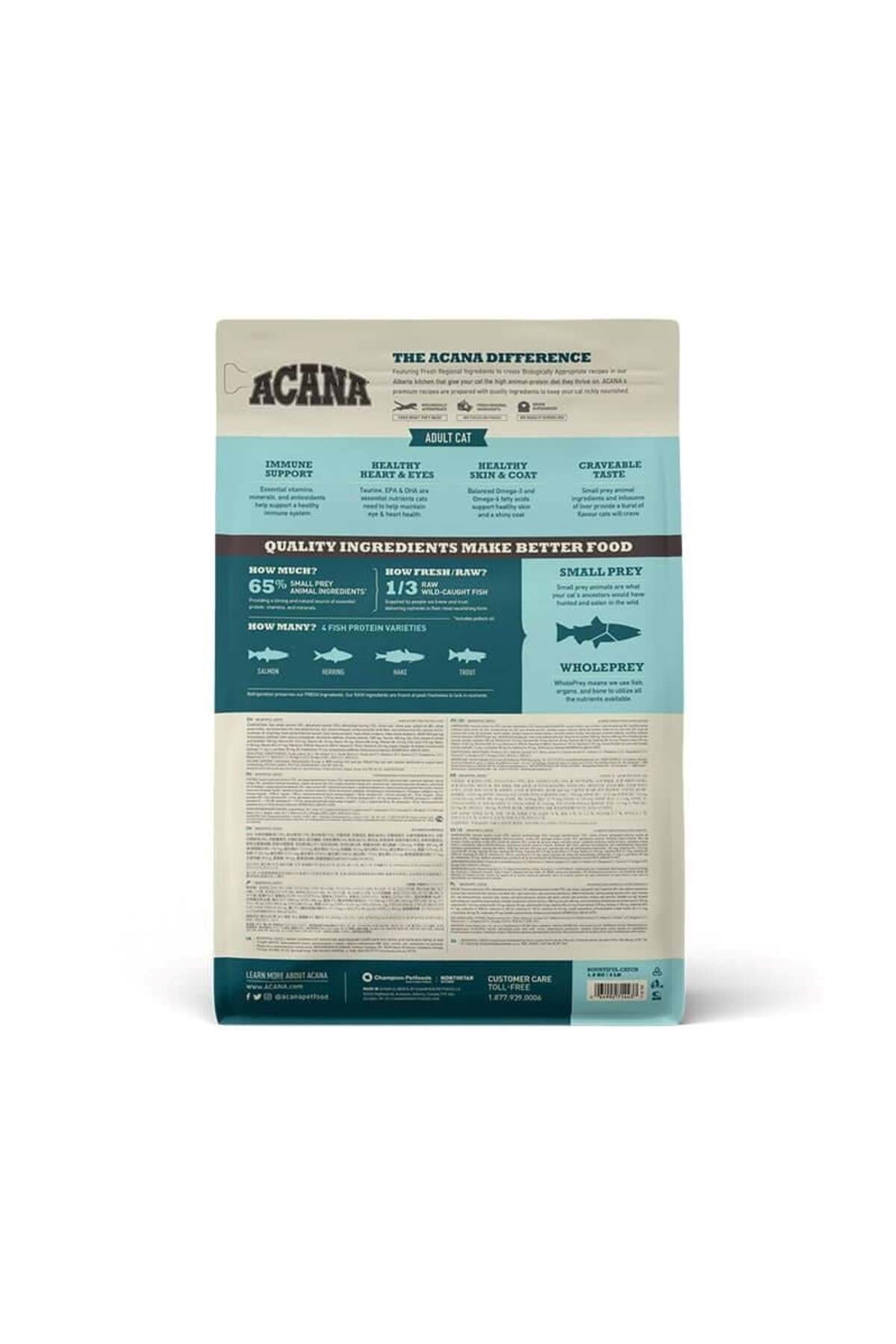 Acana Bountiful Catch Balıklı Kedi Maması 1.8 Kg