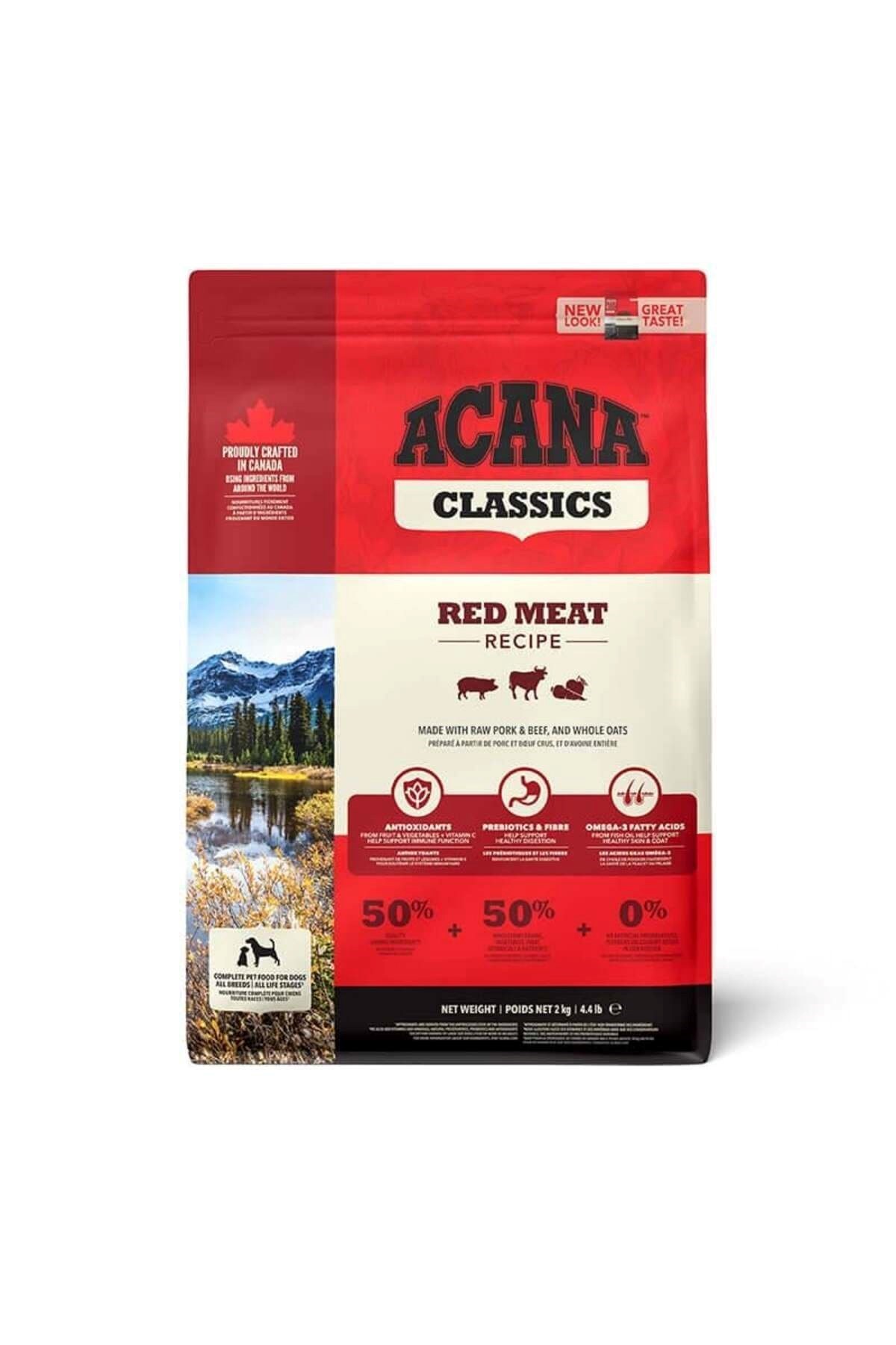 Acana Classic Red Meat Kuzulu ve Sığır Etli Düşük Tahıllı Tüm Irk ve Yaşam Evreleri Köpek Mama 2 kg