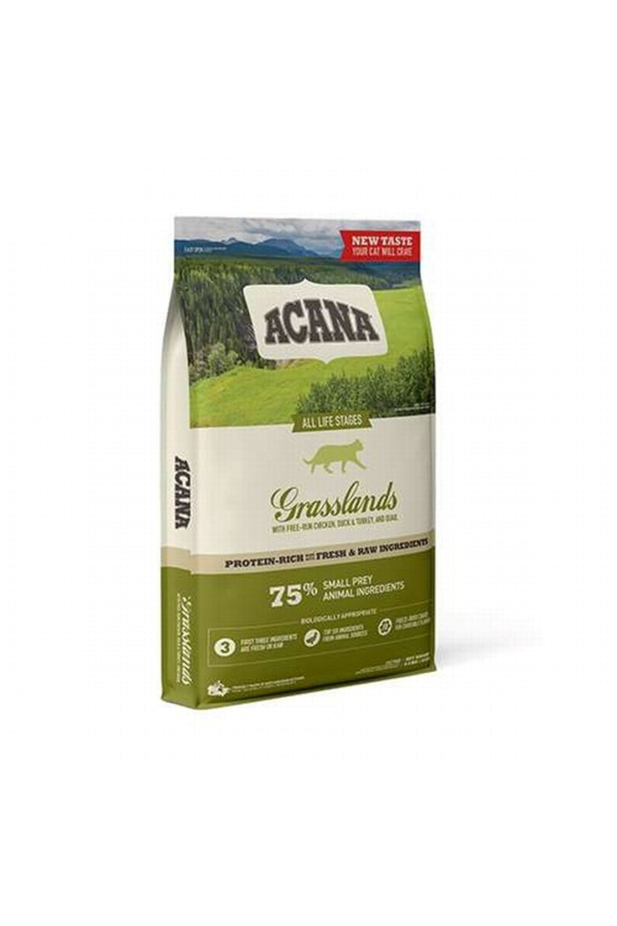 Acana Grasslands Ördekli Tavuklu Kedi Maması Tüm Irk ve Yaşam Evreleri 1,8 Kg