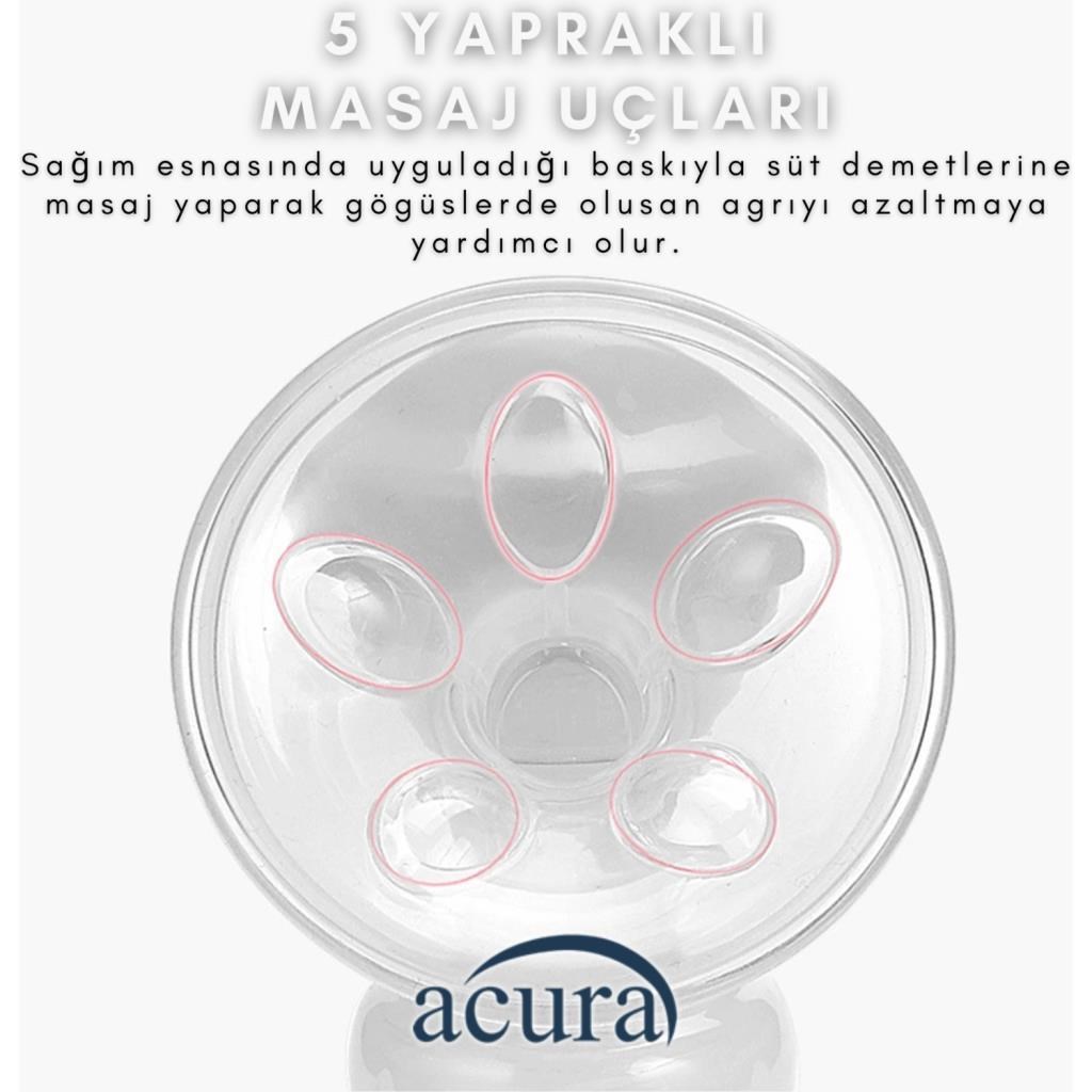 Acura AC-3000 Masaj ve Biberon Özellikli Manuel Göğüs Pompası