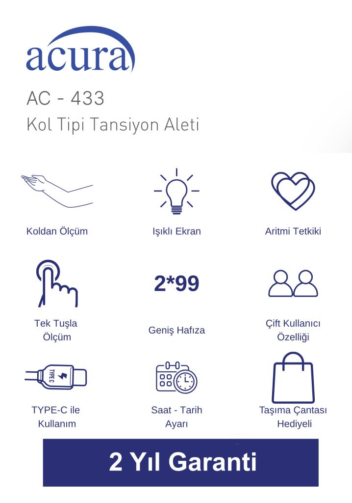 Acura Ac 433 Koldan Ölçer Tansiyon Cihazı