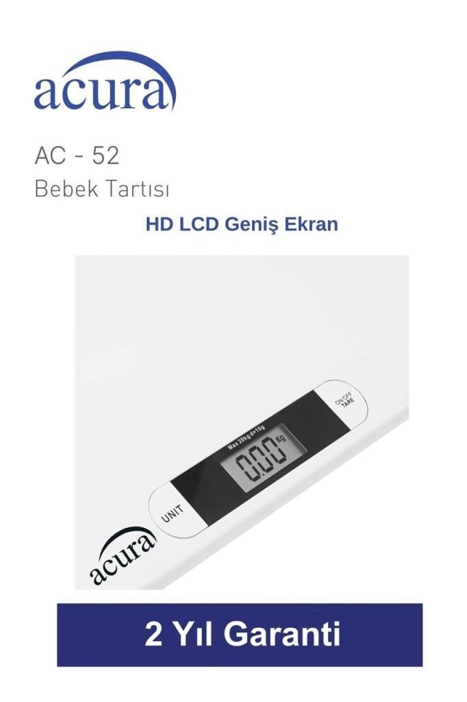 Acura AC-52 CE Onaylı 20KG Kapasiteli Dijital Bebek Tartısı