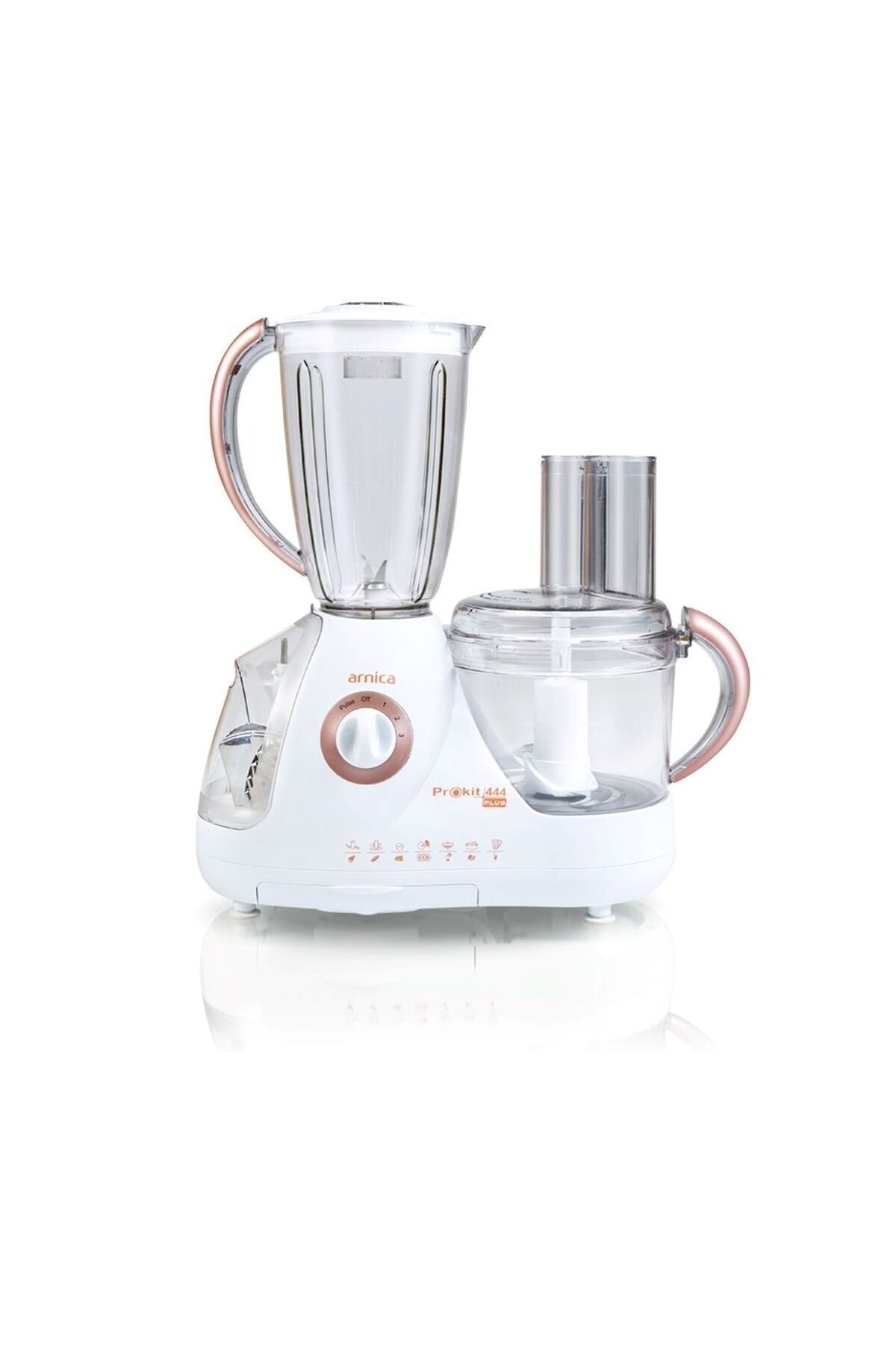 Arnica Prokit 444 Plus Kompakt GH21020 Beyaz 800 W Mutfak Robotu