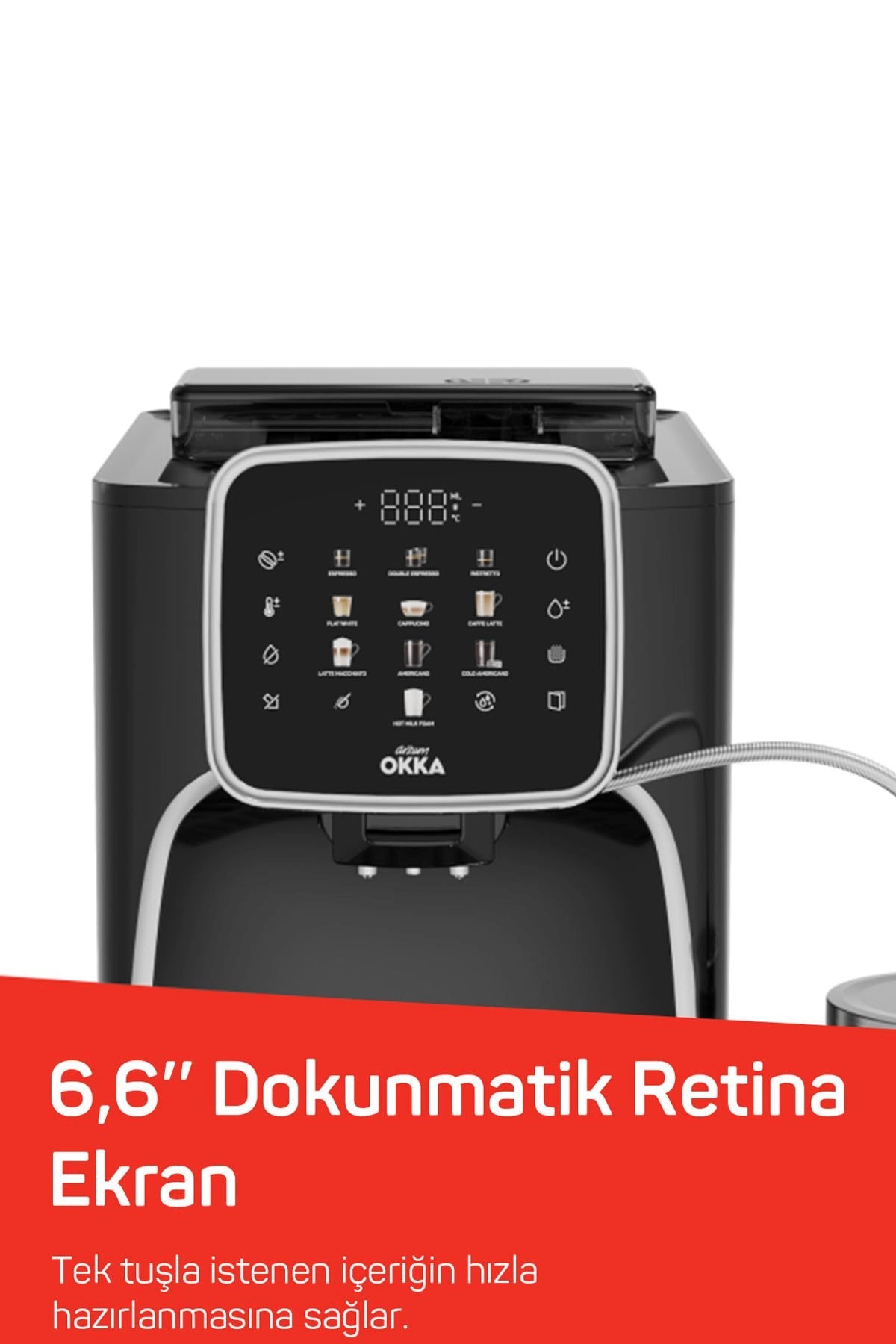 Arzum OK0028 Okka Espresso Pro M Tam Otomatik Espresso Makinesi