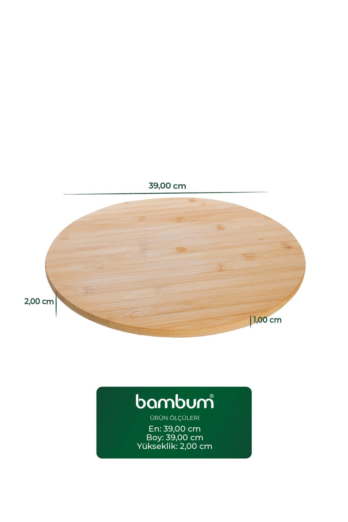 Bambum Fiesta Mix Dönen Servis Tabağı Büyük B2798